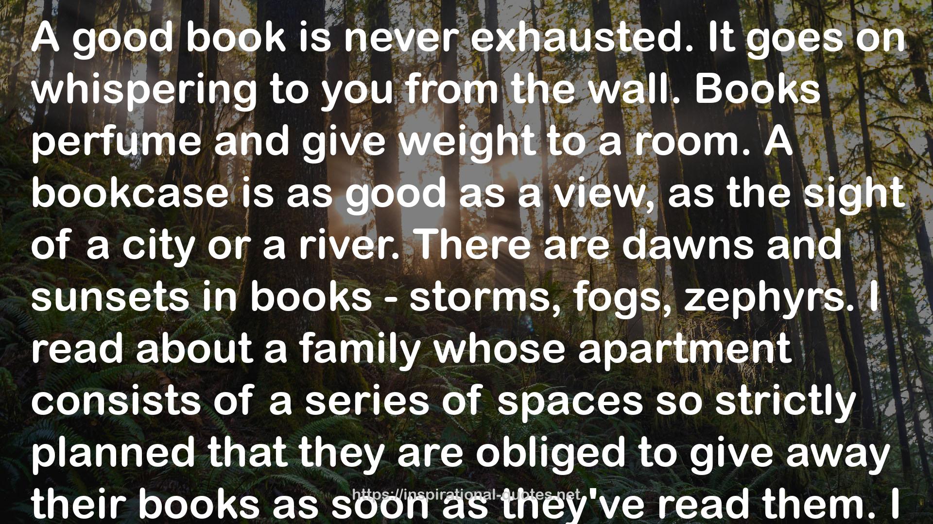 A bookcase  QUOTES