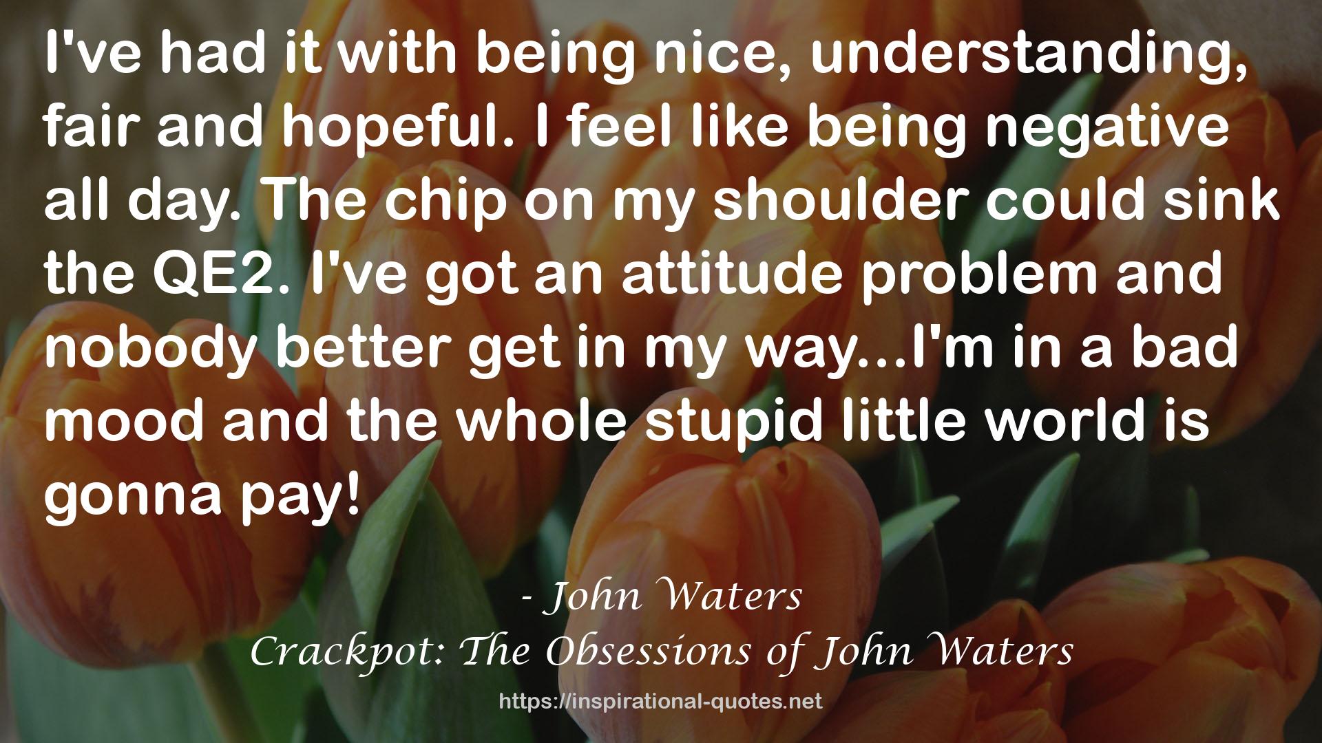 Crackpot: The Obsessions of John Waters QUOTES