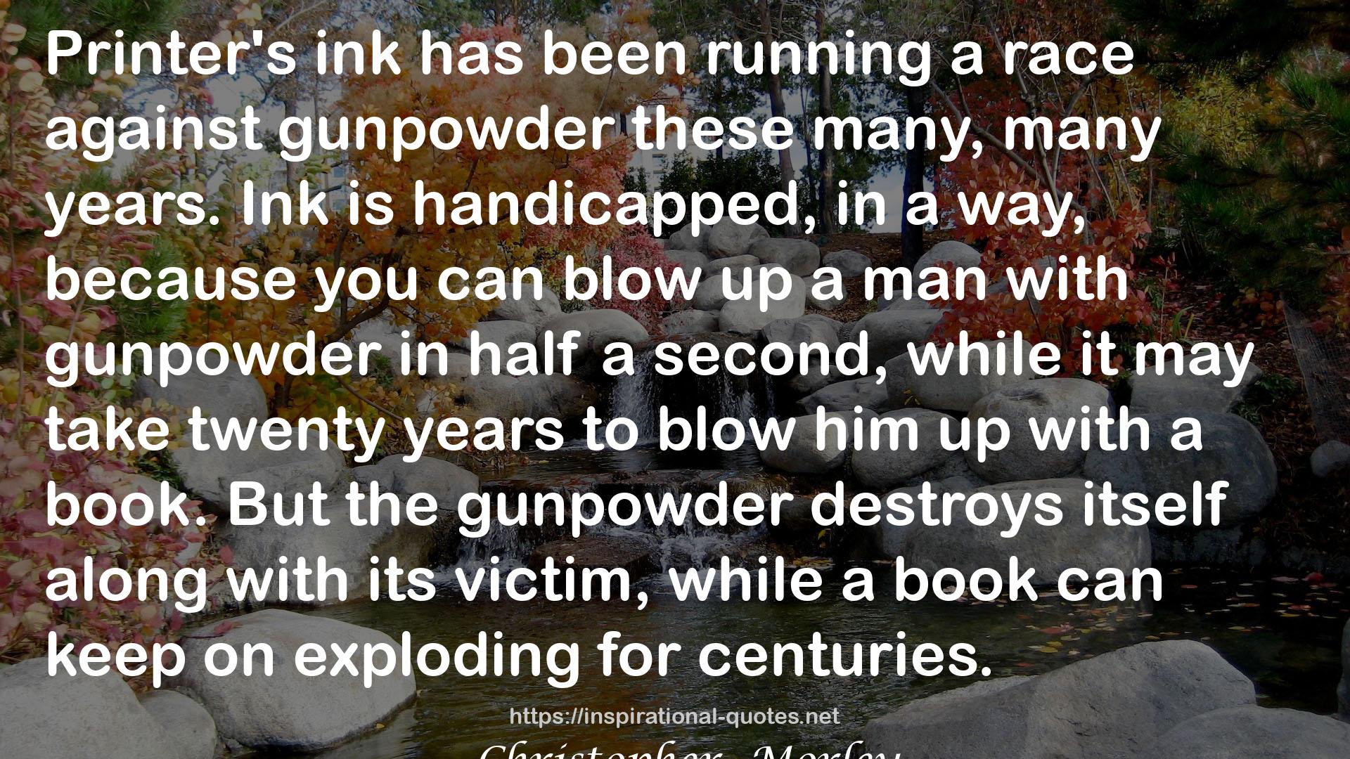 the gunpowder  QUOTES
