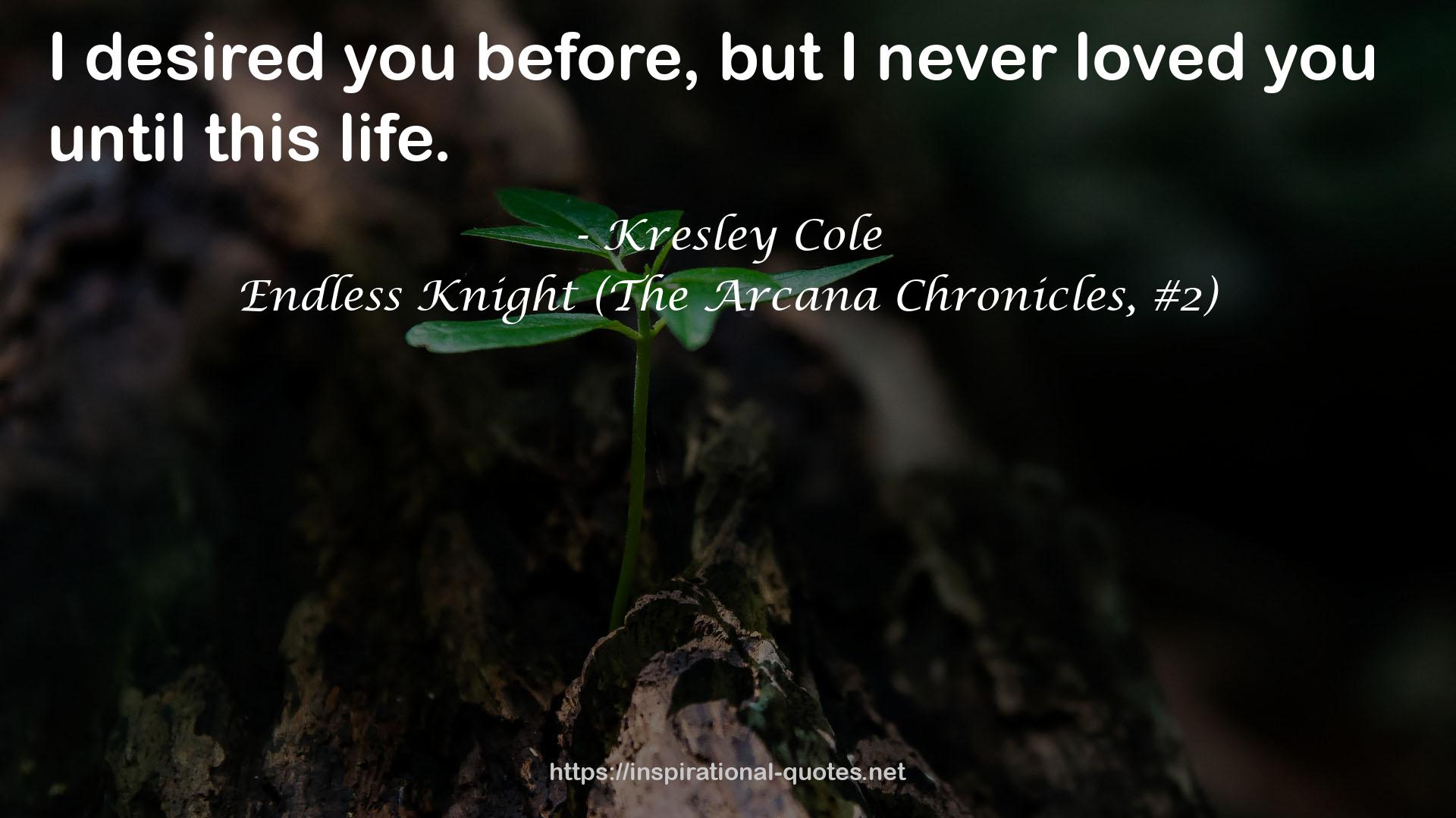 Endless Knight (The Arcana Chronicles, #2) QUOTES