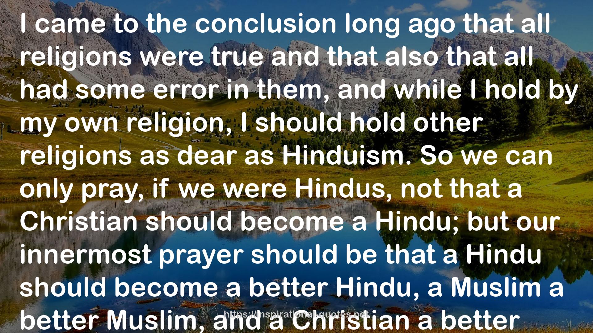 a Hindu  QUOTES