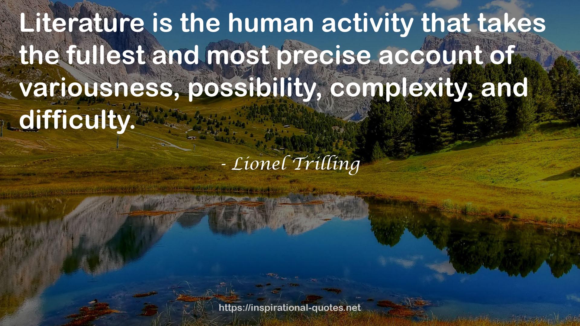 Lionel Trilling QUOTES