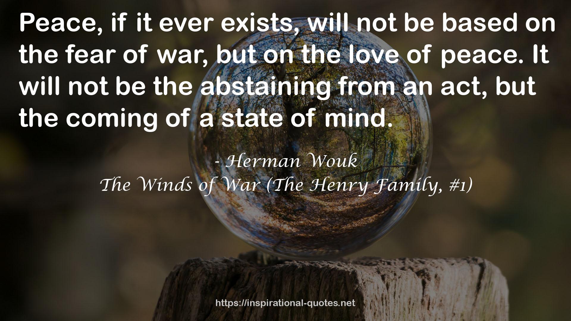The Winds of War (The Henry Family, #1) QUOTES