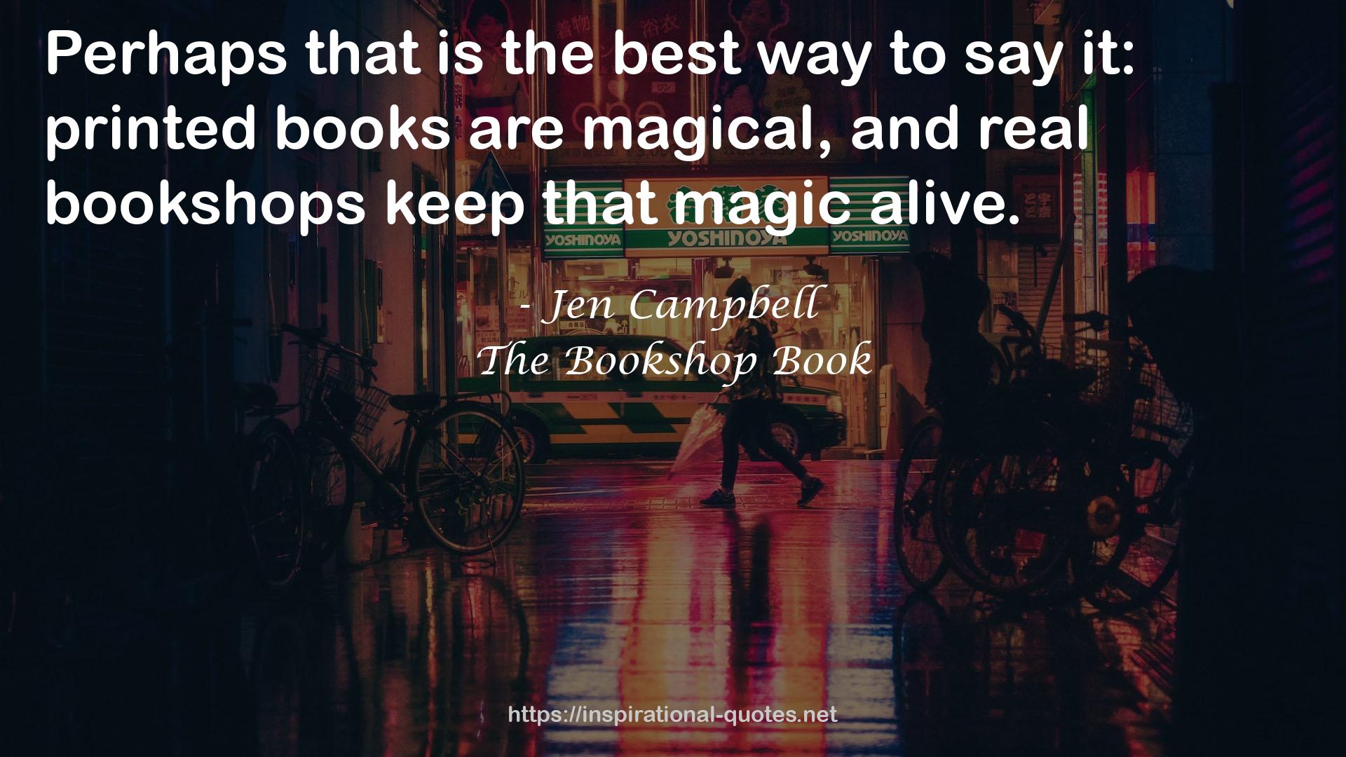 The Bookshop Book QUOTES