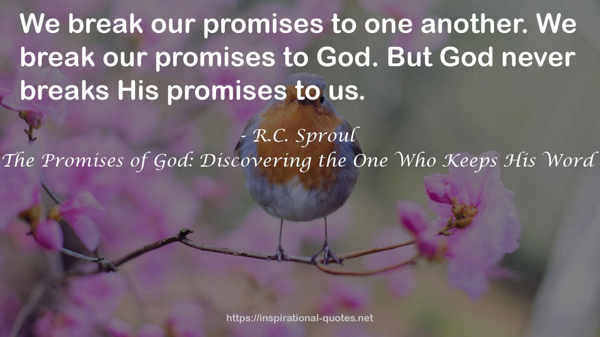 The Promises of God: Discovering the One Who Keeps His Word QUOTES