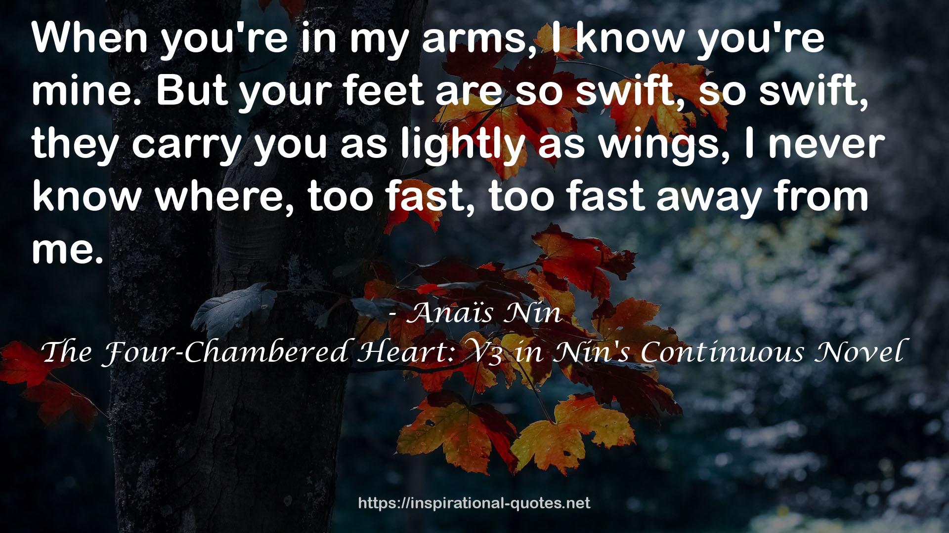 The Four-Chambered Heart: V3 in Nin's Continuous Novel QUOTES