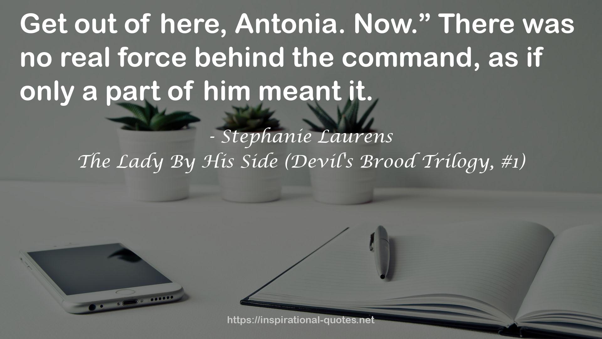 The Lady By His Side (Devil's Brood Trilogy, #1) QUOTES