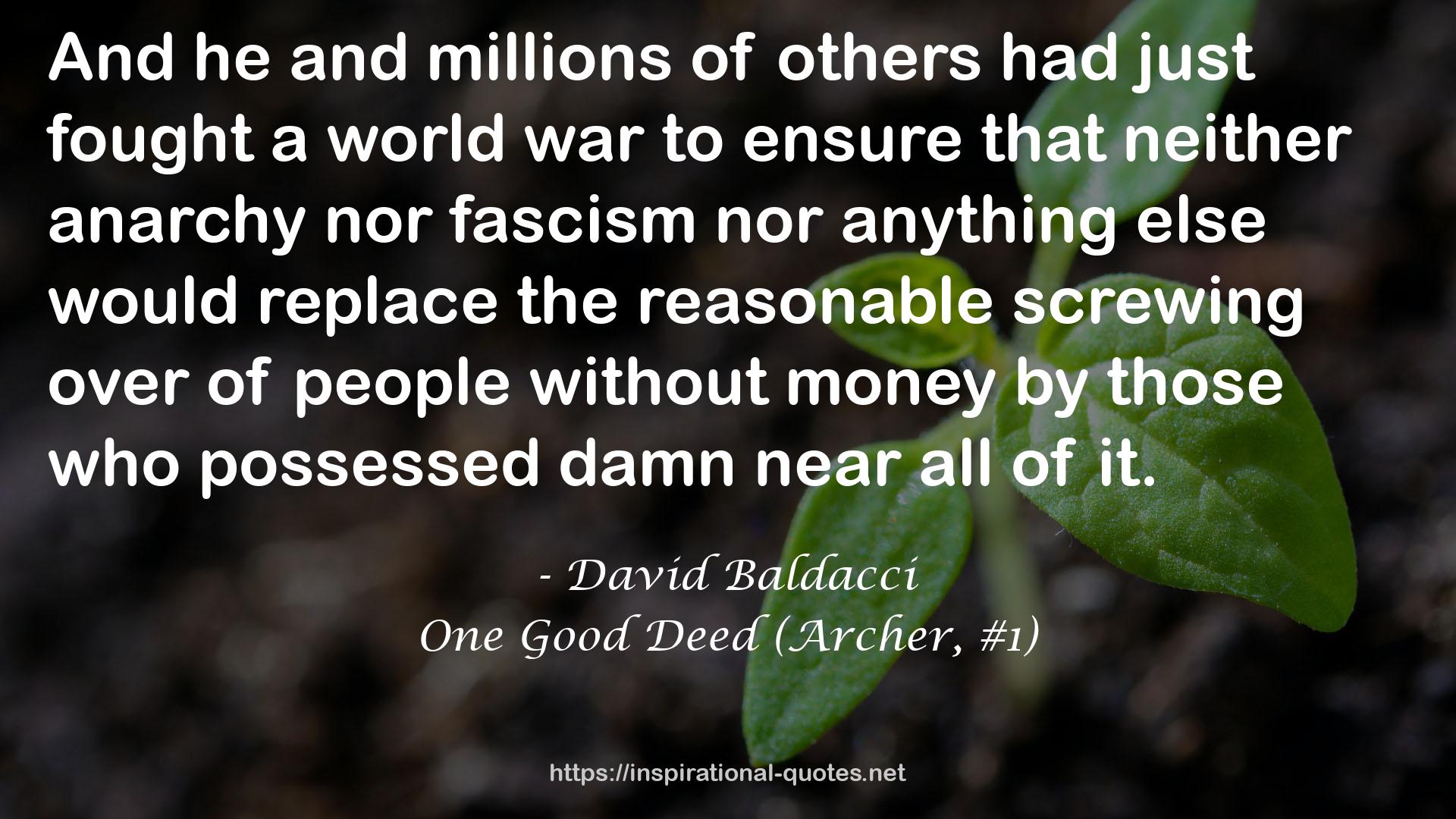 One Good Deed (Archer, #1) QUOTES