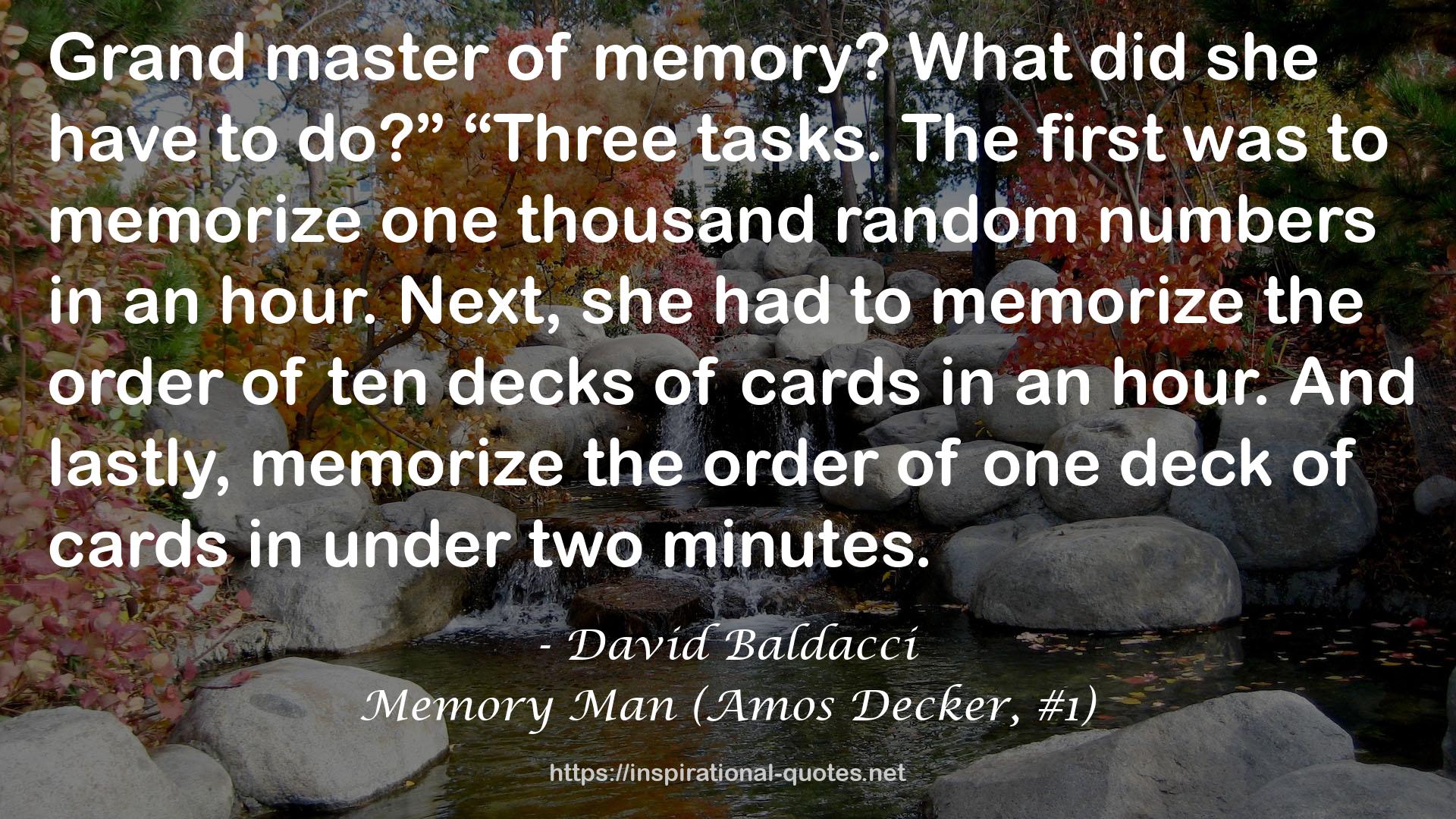 Memory Man (Amos Decker, #1) QUOTES