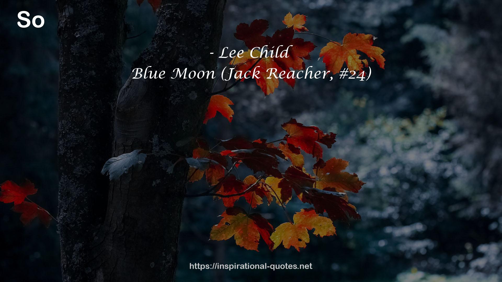 Blue Moon (Jack Reacher, #24) QUOTES