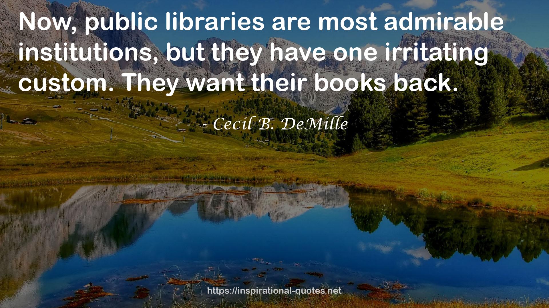 Public libraries  QUOTES