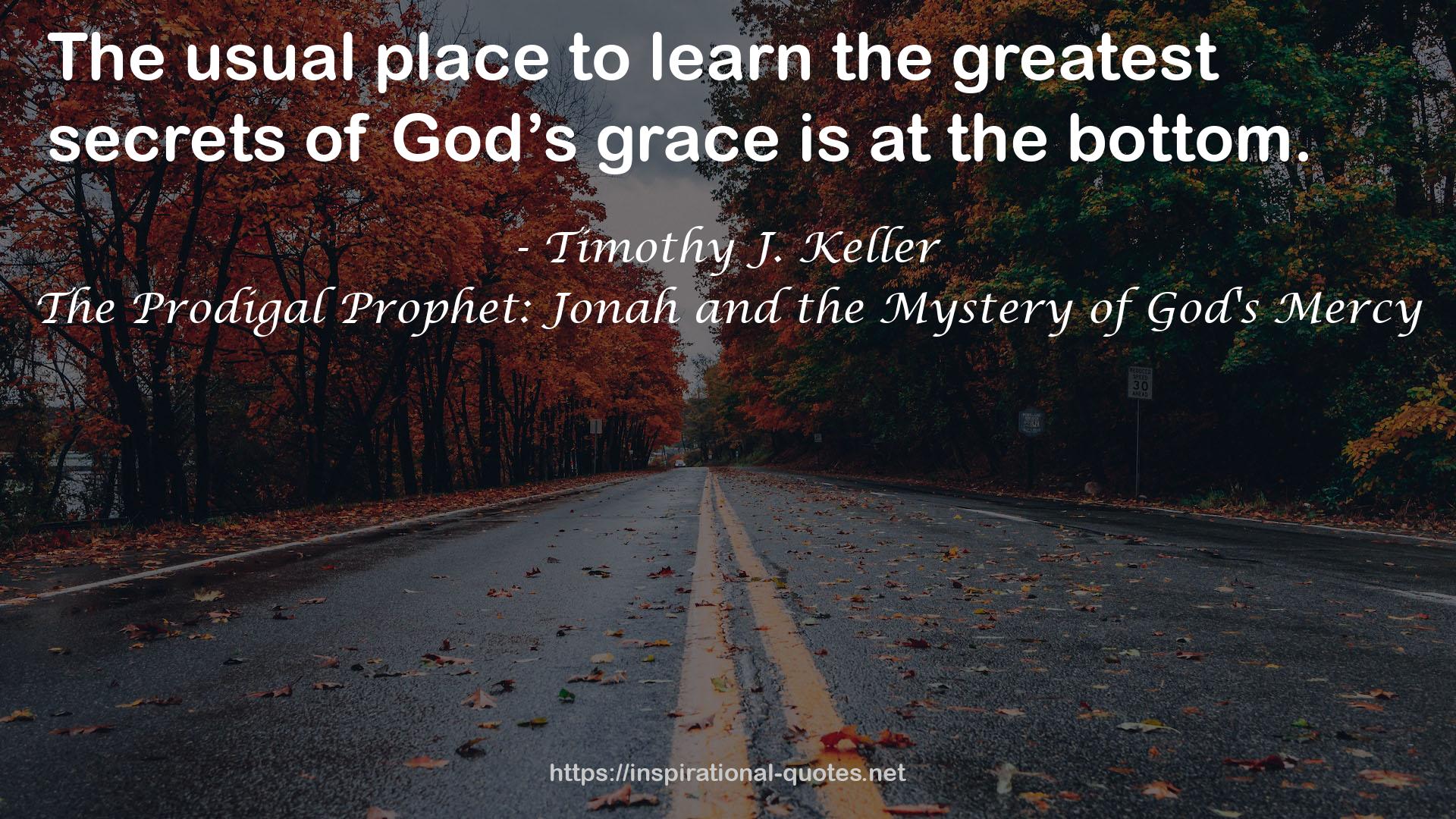The Prodigal Prophet: Jonah and the Mystery of God's Mercy QUOTES