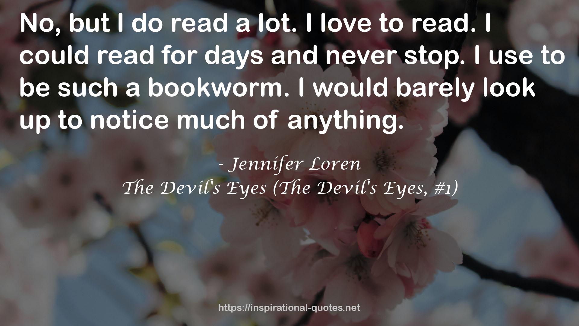 The Devil's Eyes (The Devil's Eyes, #1) QUOTES