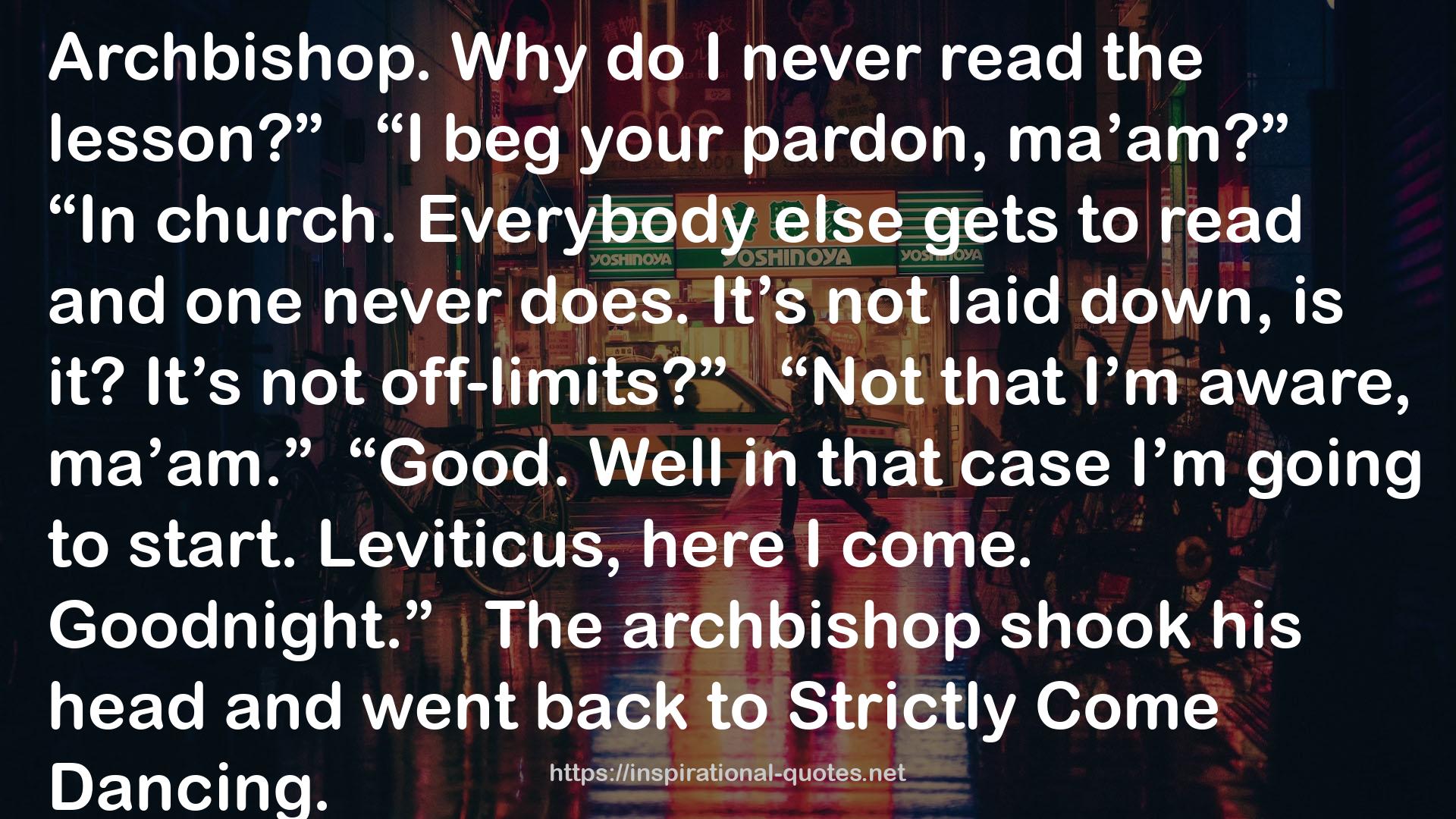 Archbishop  QUOTES