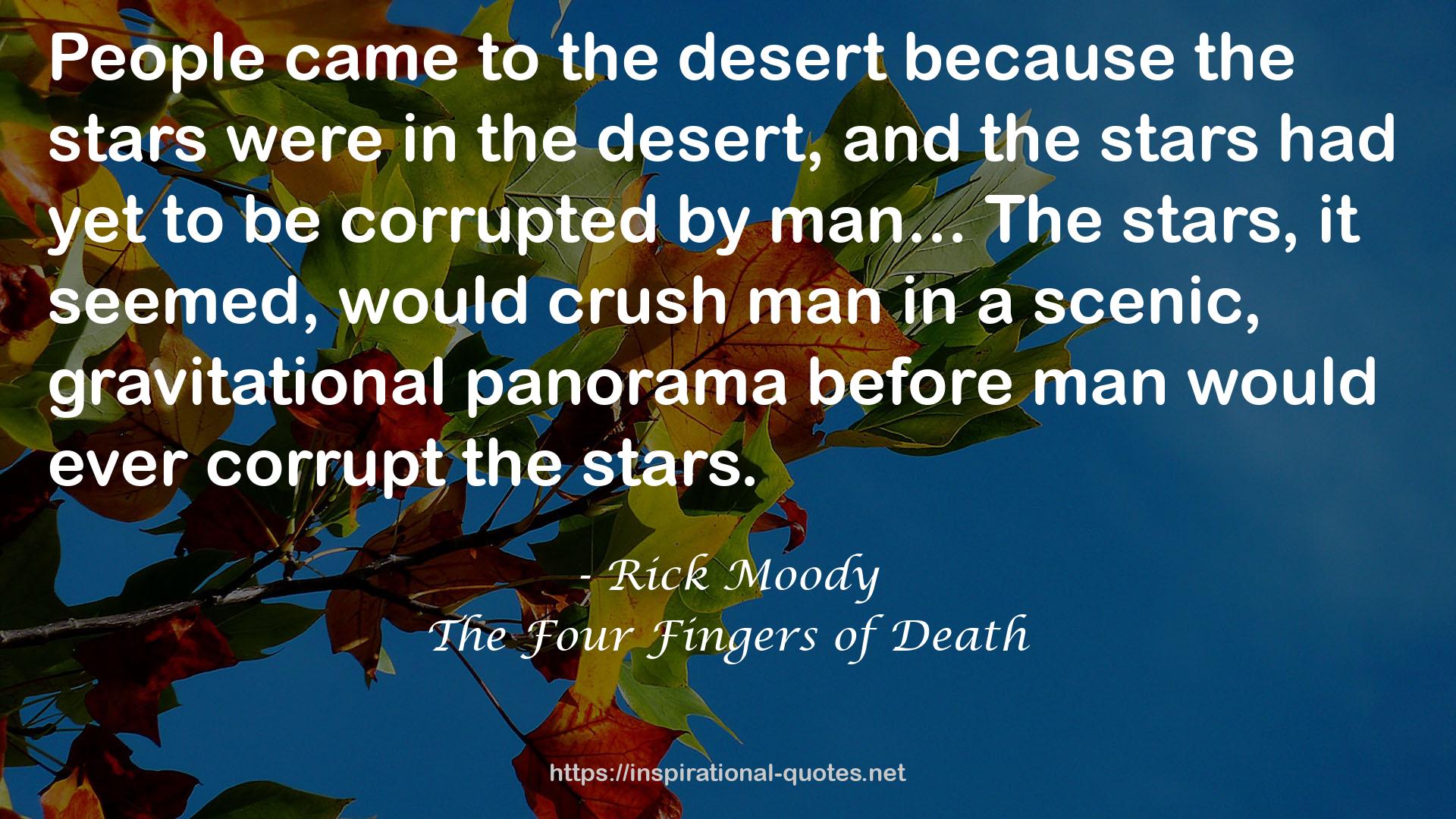 The Four Fingers of Death QUOTES