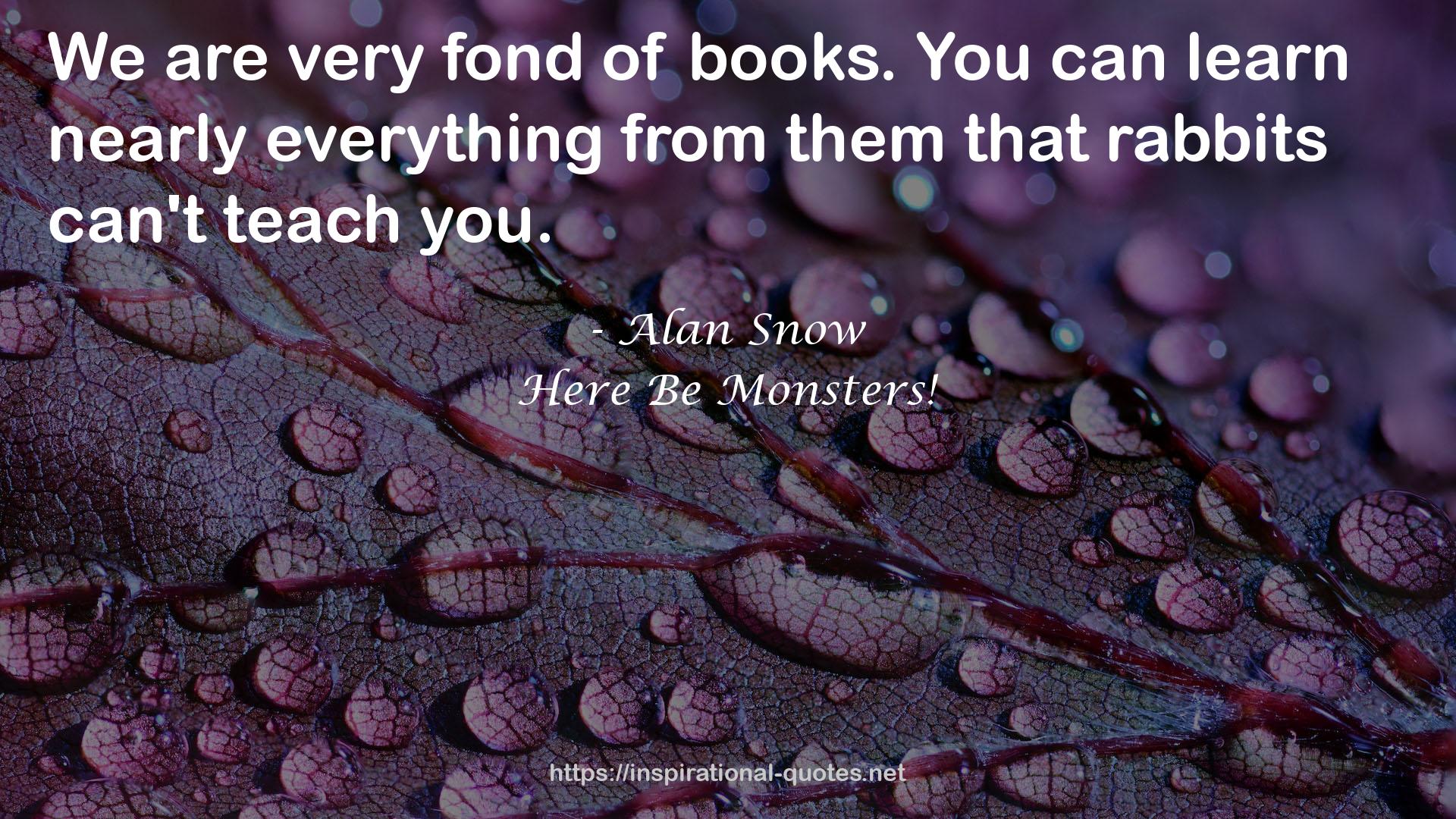 Alan Snow QUOTES