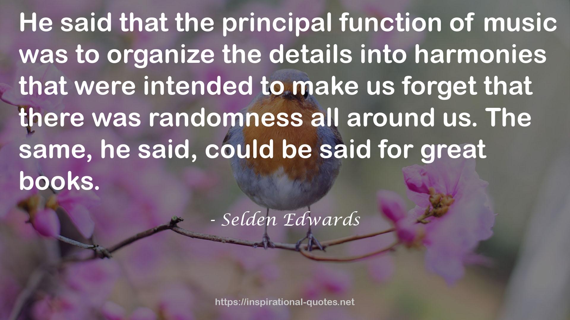 Selden Edwards QUOTES