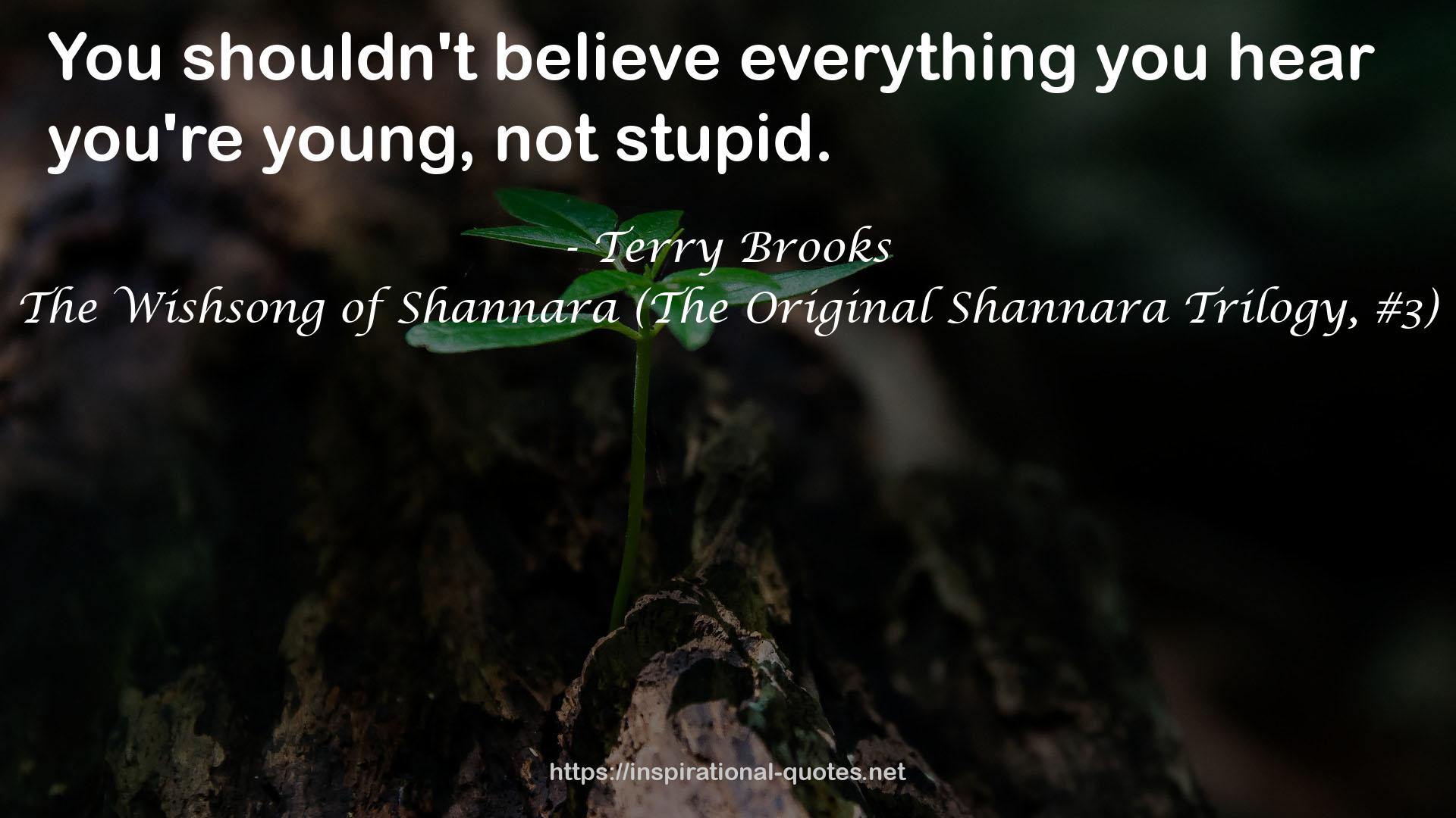 The Wishsong of Shannara (The Original Shannara Trilogy, #3) QUOTES