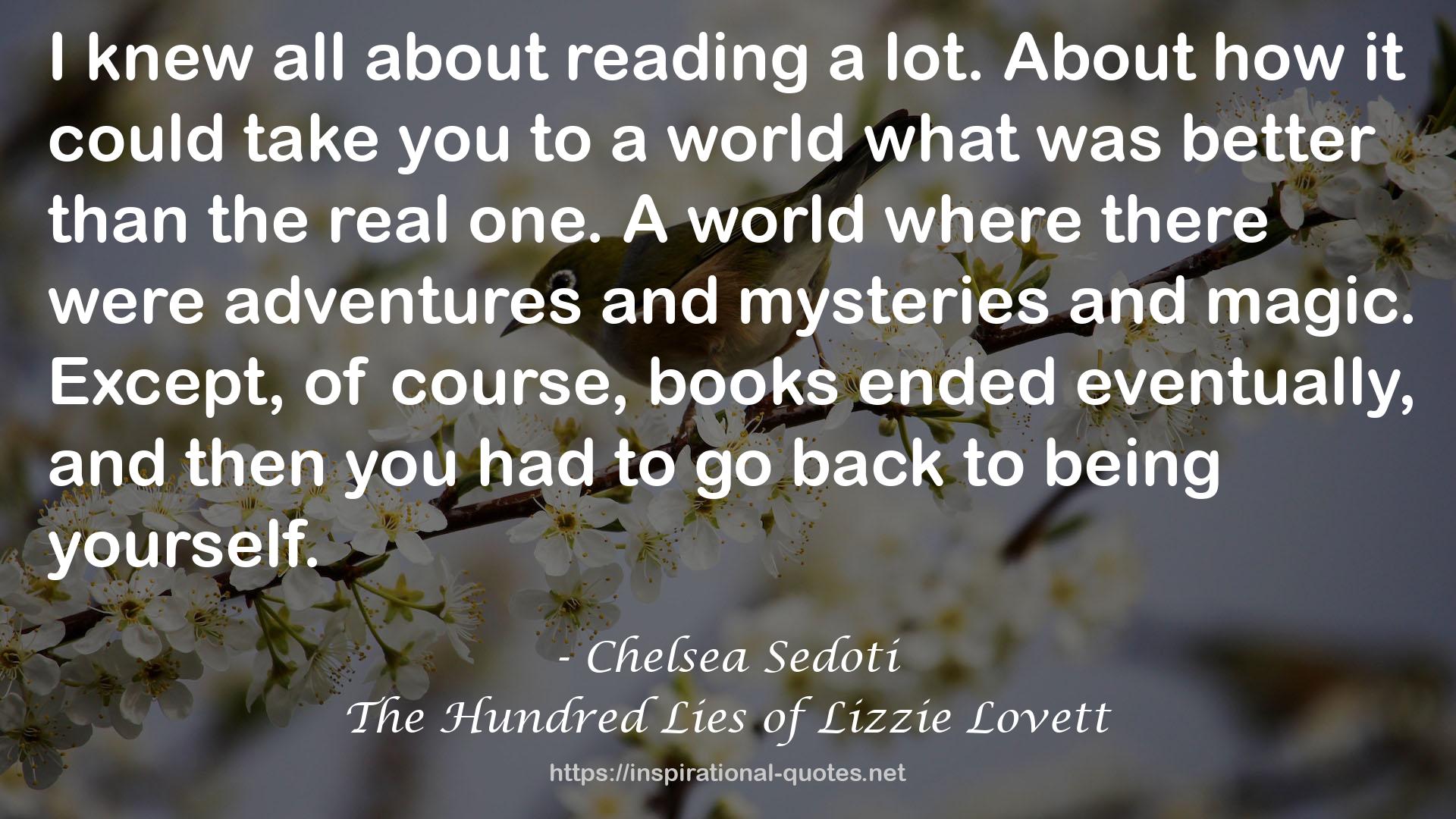 The Hundred Lies of Lizzie Lovett QUOTES