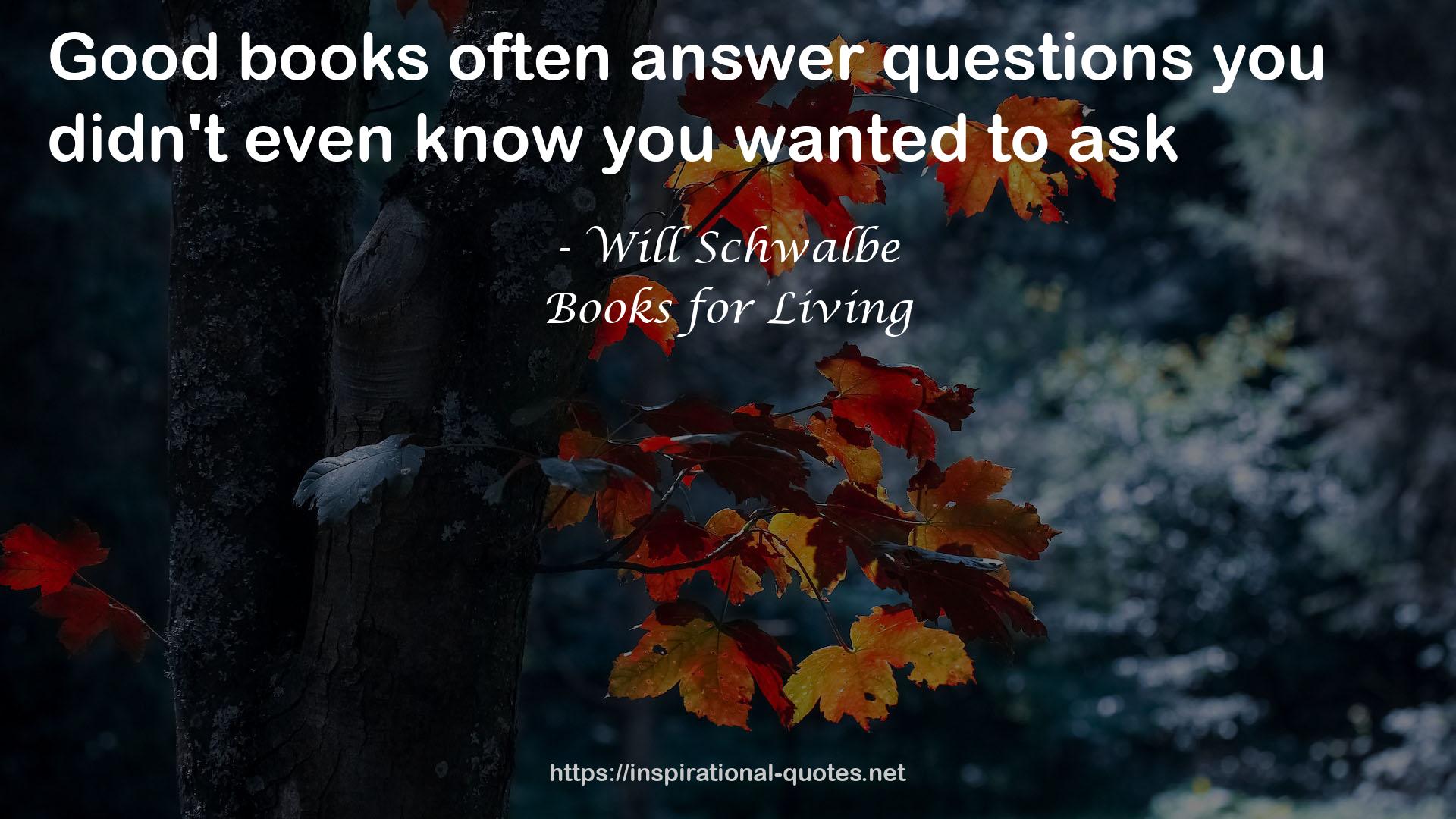 Books for Living QUOTES