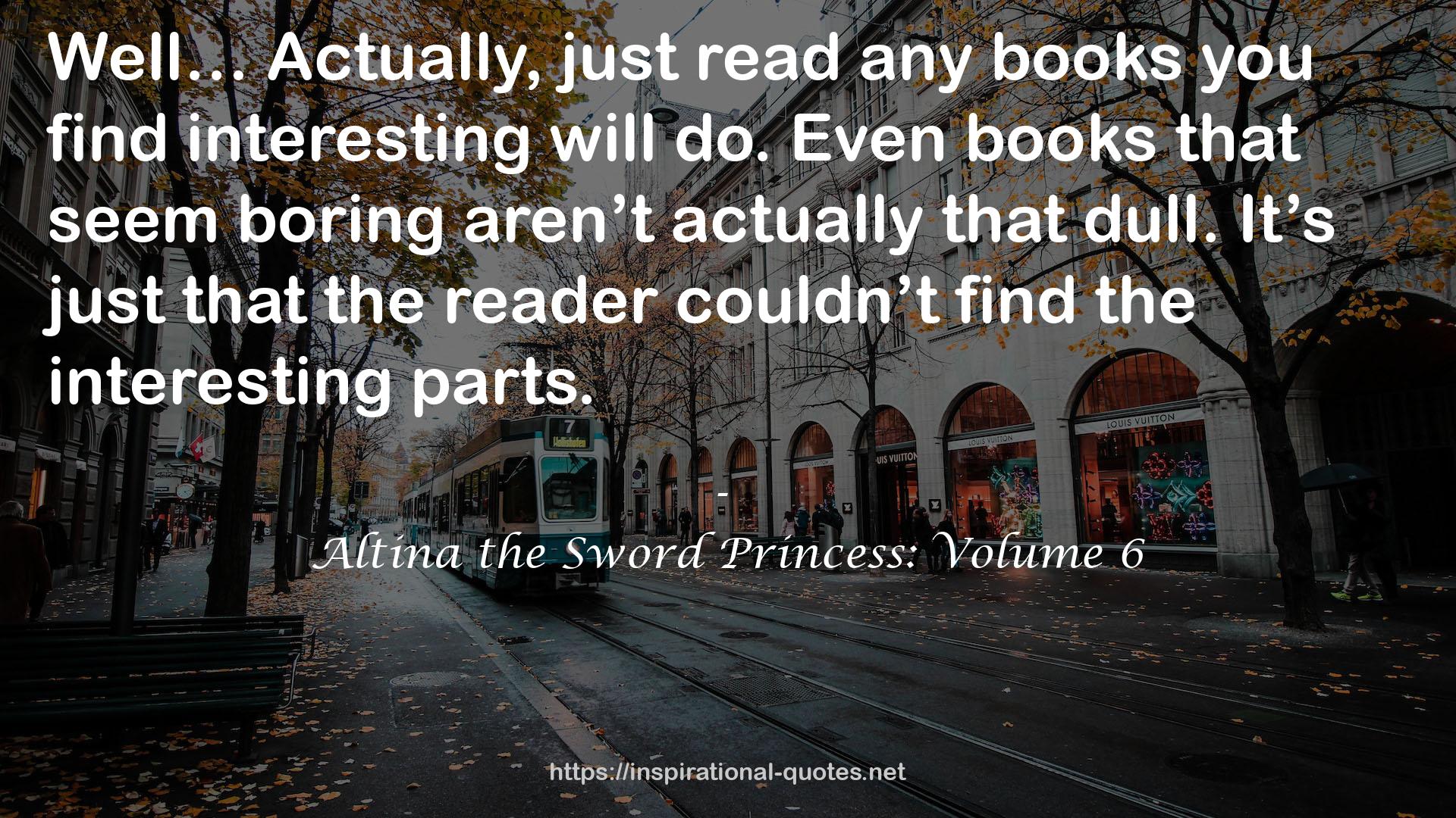 Altina the Sword Princess: Volume 6 QUOTES