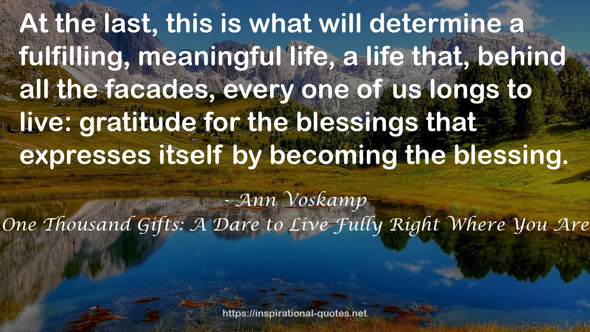 Ann Voskamp QUOTES