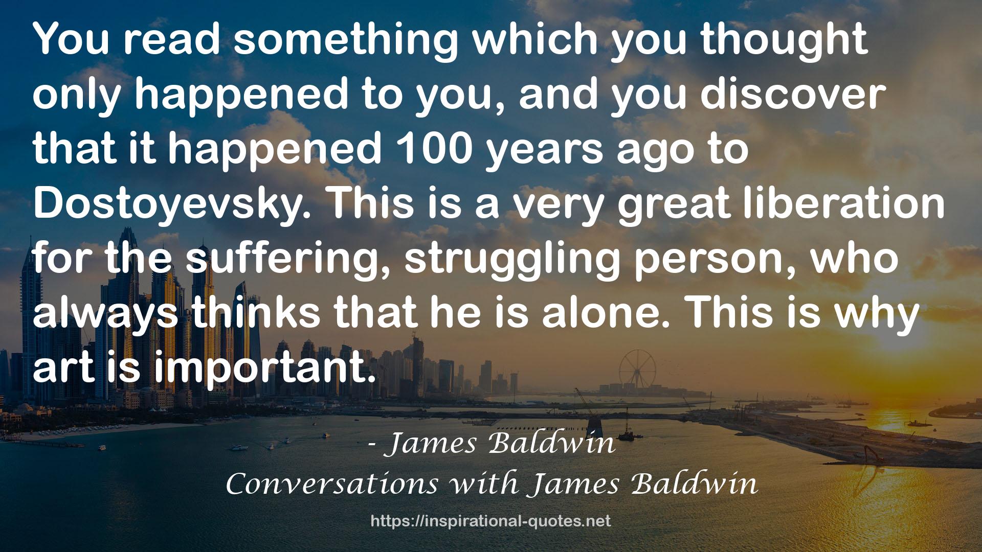 Conversations with James Baldwin QUOTES