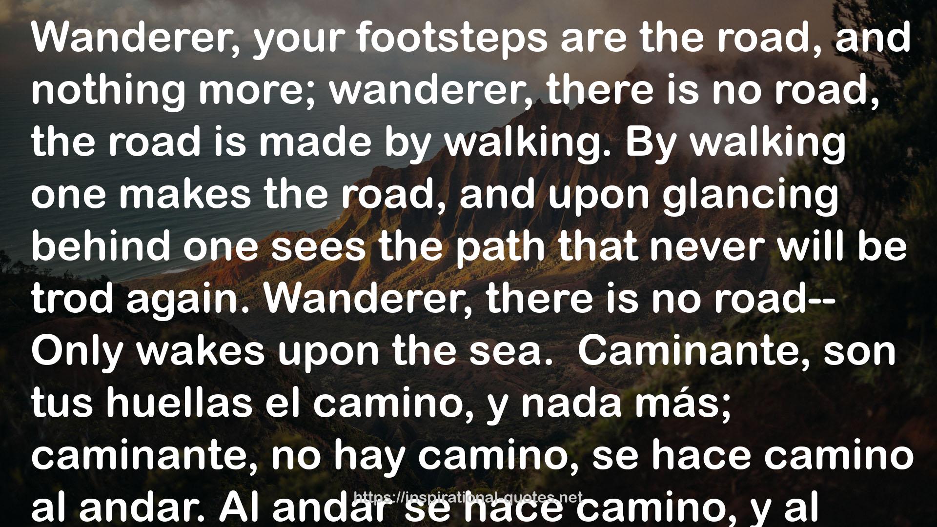 your footsteps  QUOTES