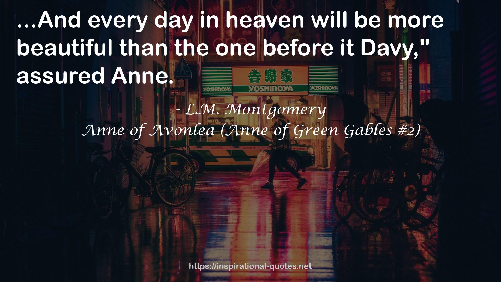 Anne of Avonlea (Anne of Green Gables #2) QUOTES