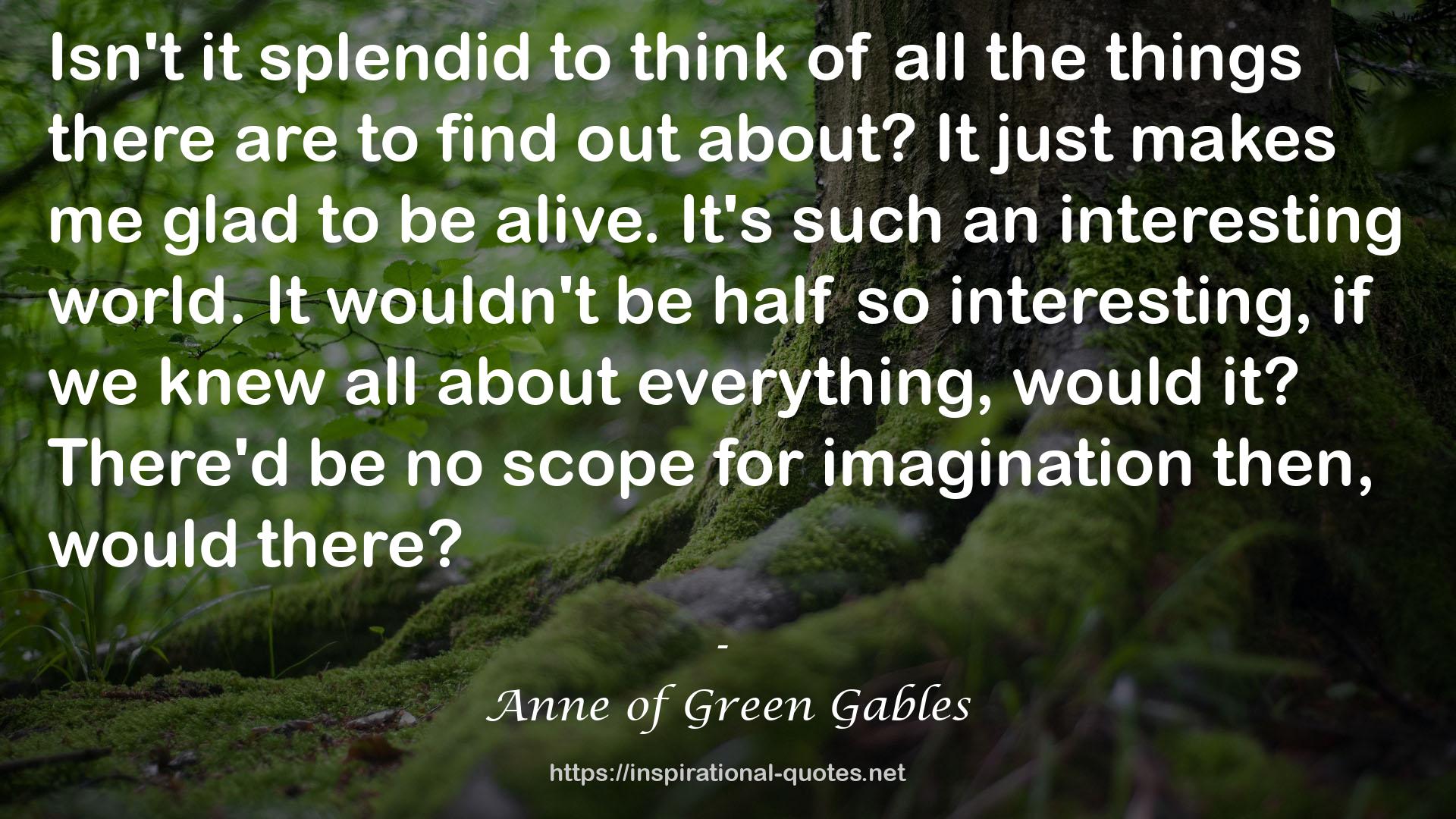Anne of Green Gables QUOTES