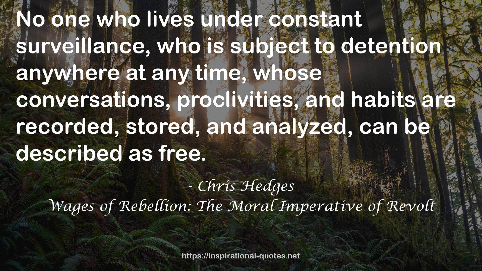 Wages of Rebellion: The Moral Imperative of Revolt QUOTES