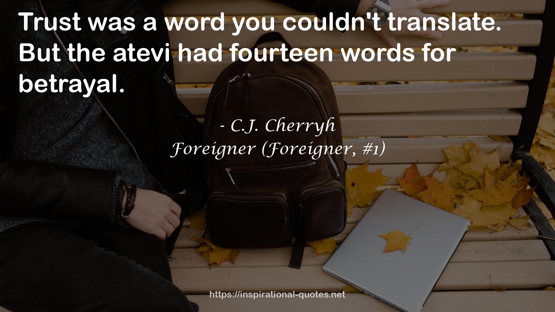 Foreigner (Foreigner, #1) QUOTES