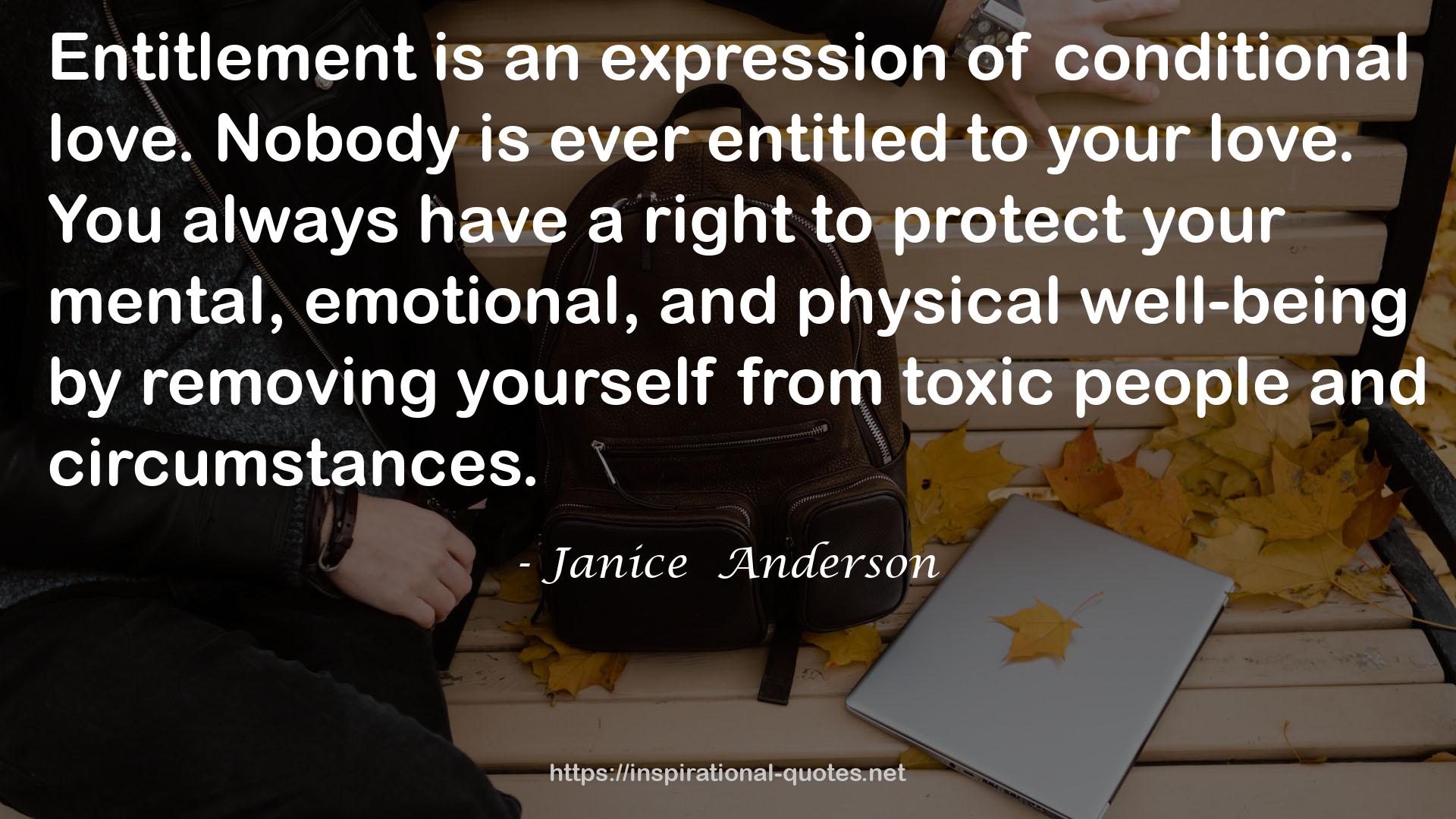 Janice  Anderson QUOTES