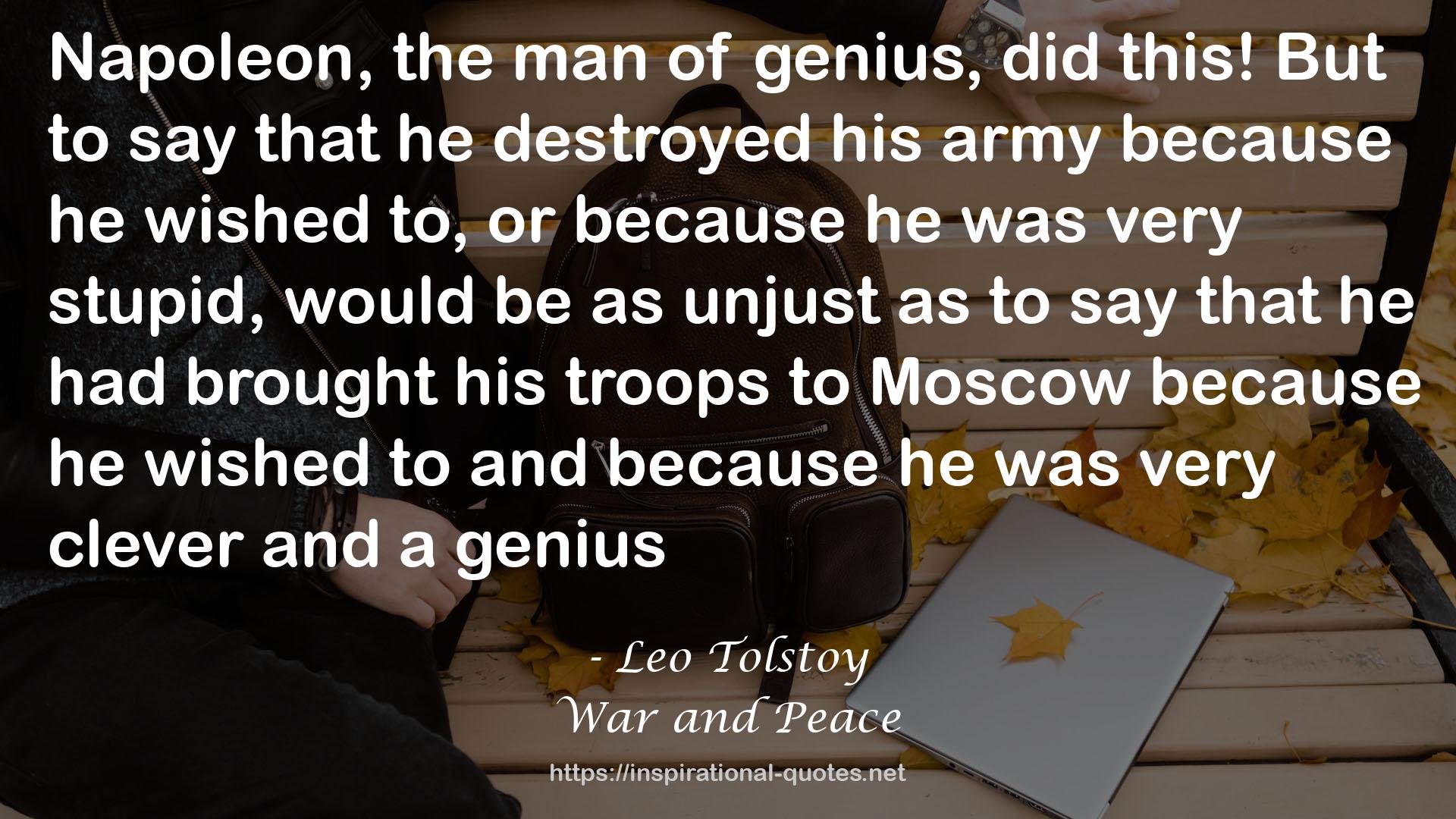 War and Peace QUOTES