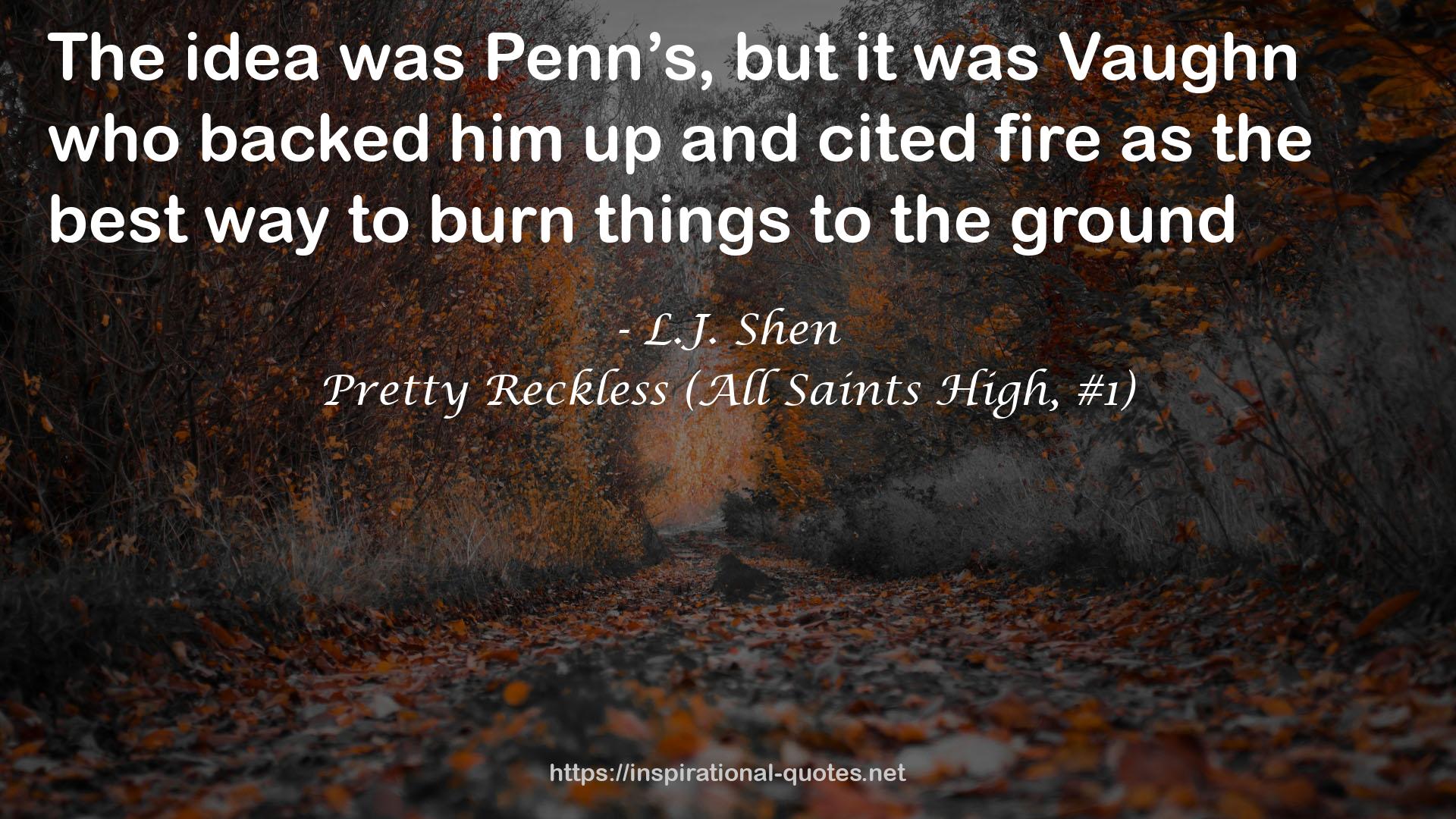 Pretty Reckless (All Saints High, #1) QUOTES