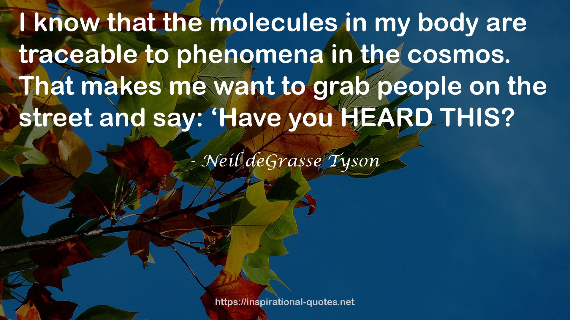 the molecules  QUOTES