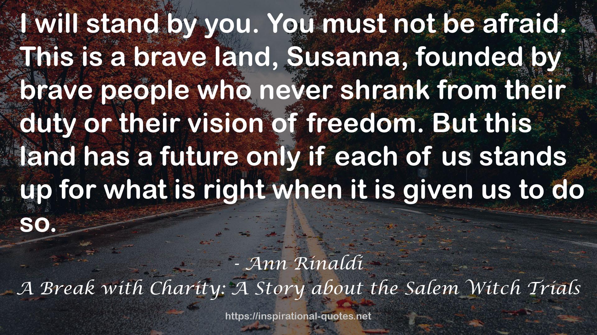 A Break with Charity: A Story about the Salem Witch Trials QUOTES
