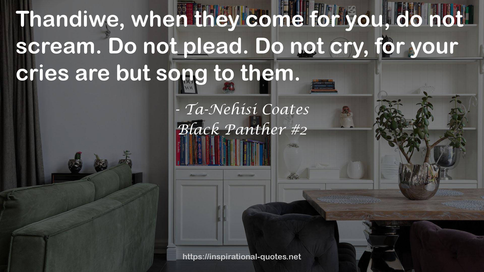 Black Panther #2 QUOTES