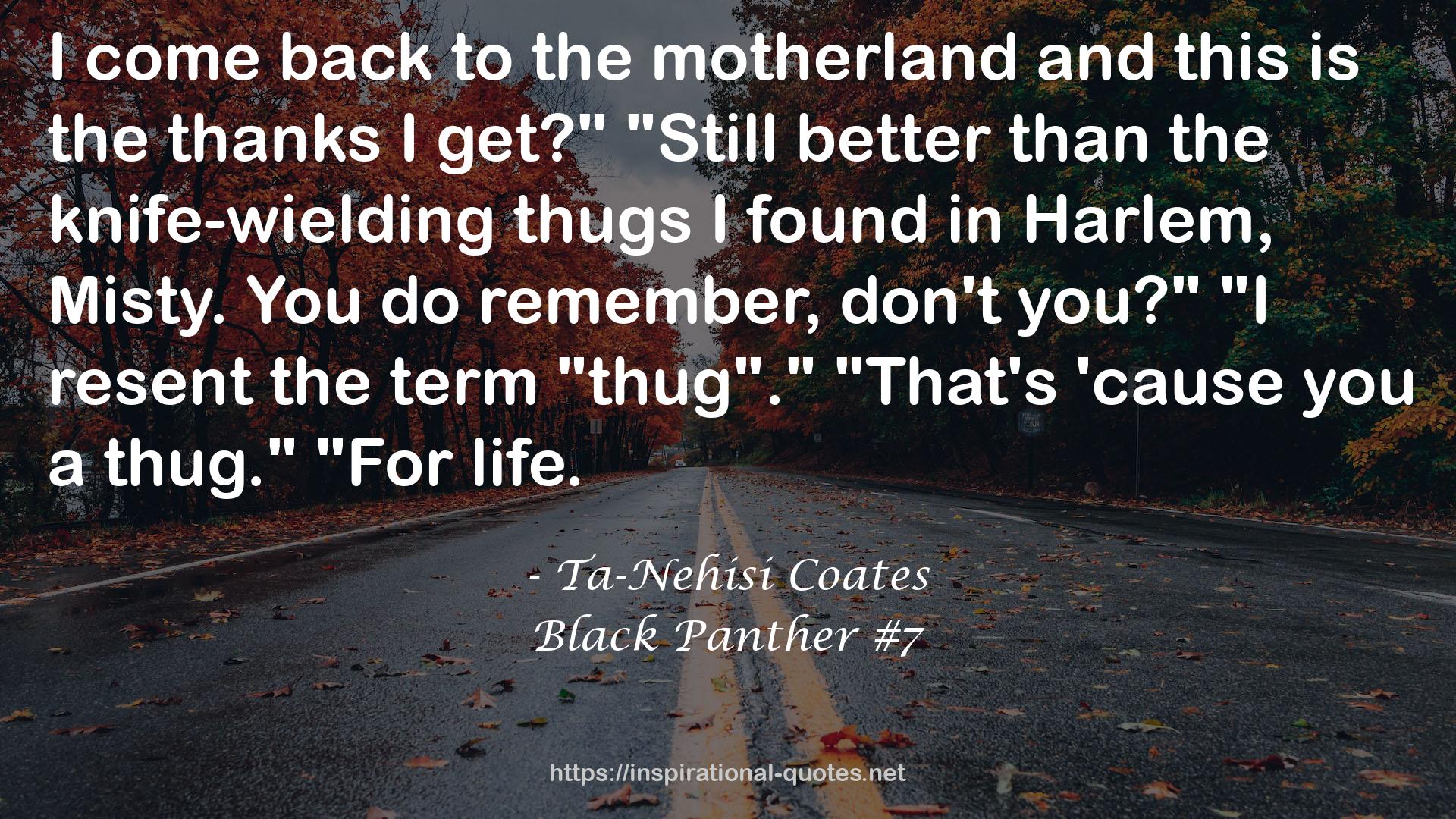 Black Panther #7 QUOTES