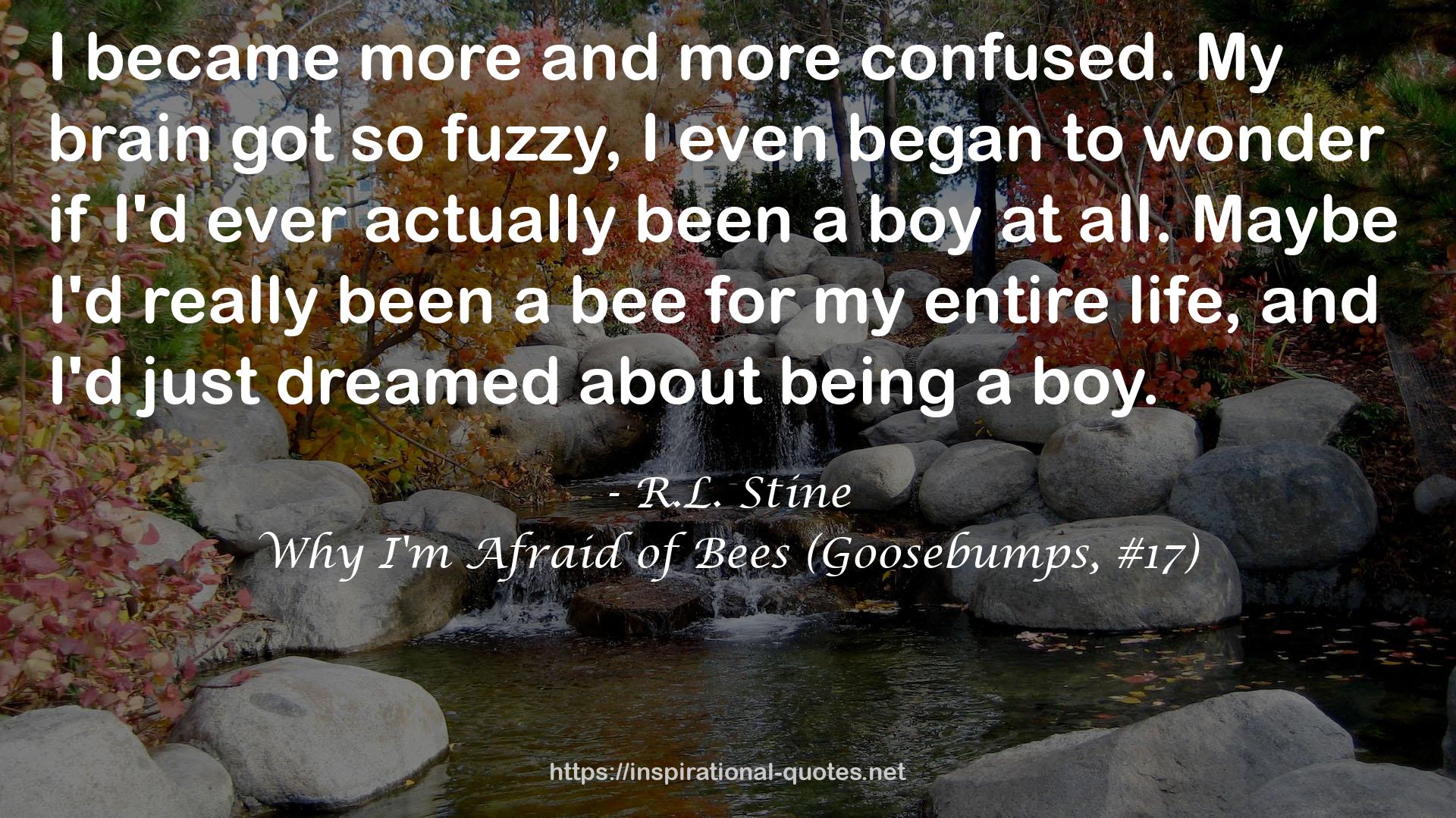 Why I'm Afraid of Bees (Goosebumps, #17) QUOTES