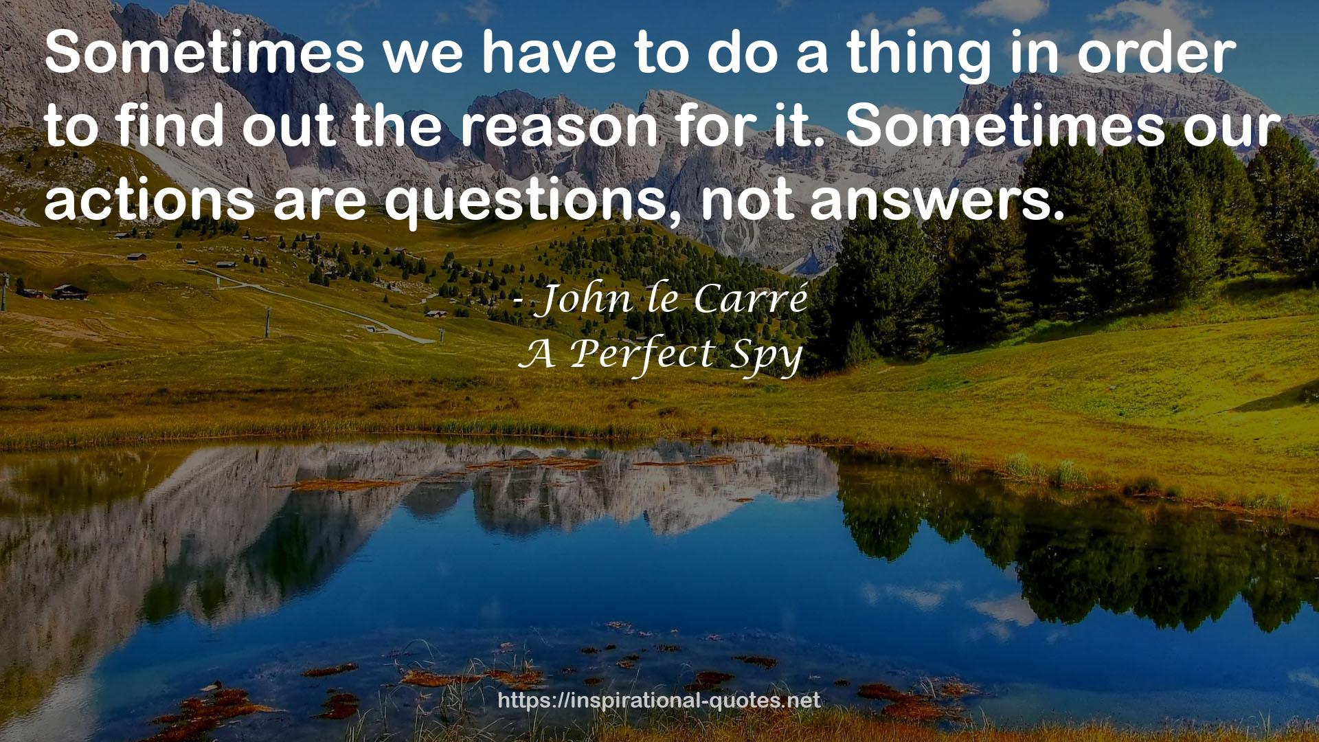 A Perfect Spy QUOTES