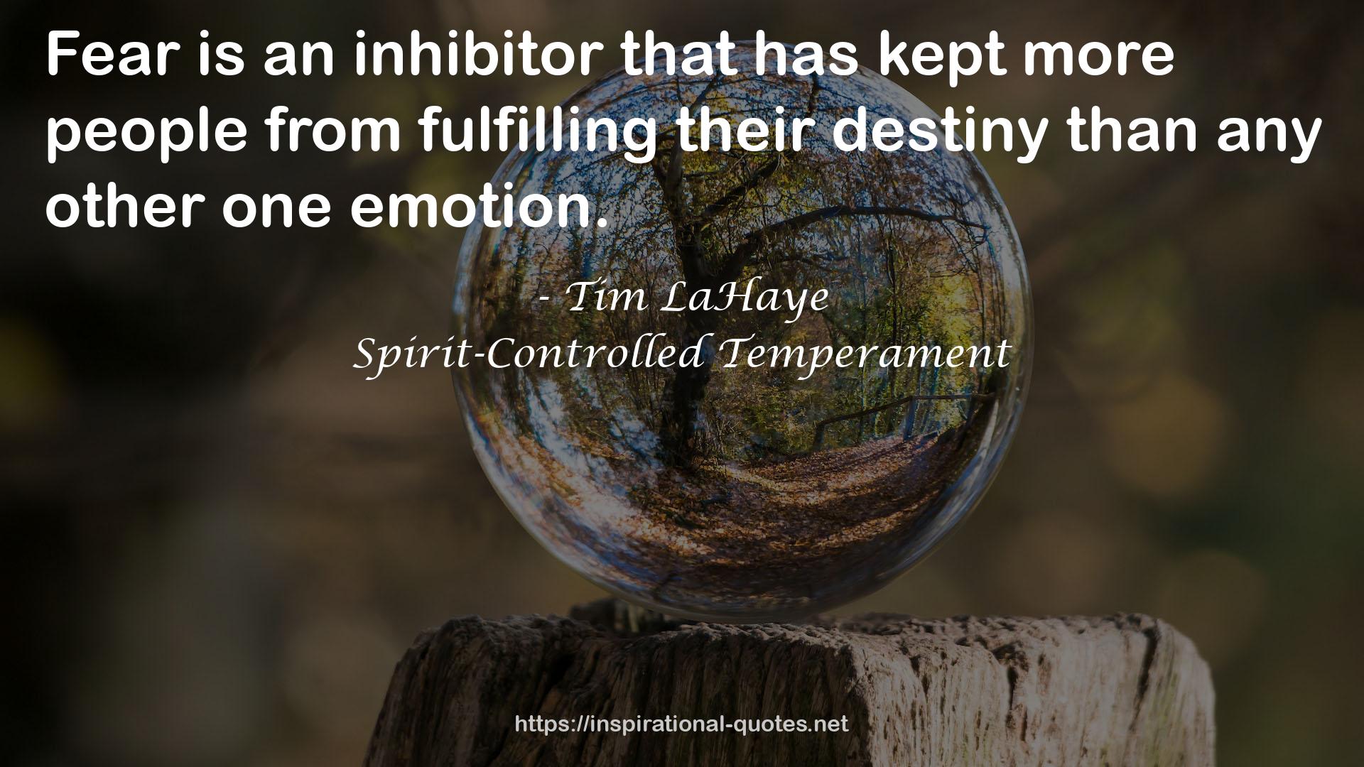 Spirit-Controlled Temperament QUOTES