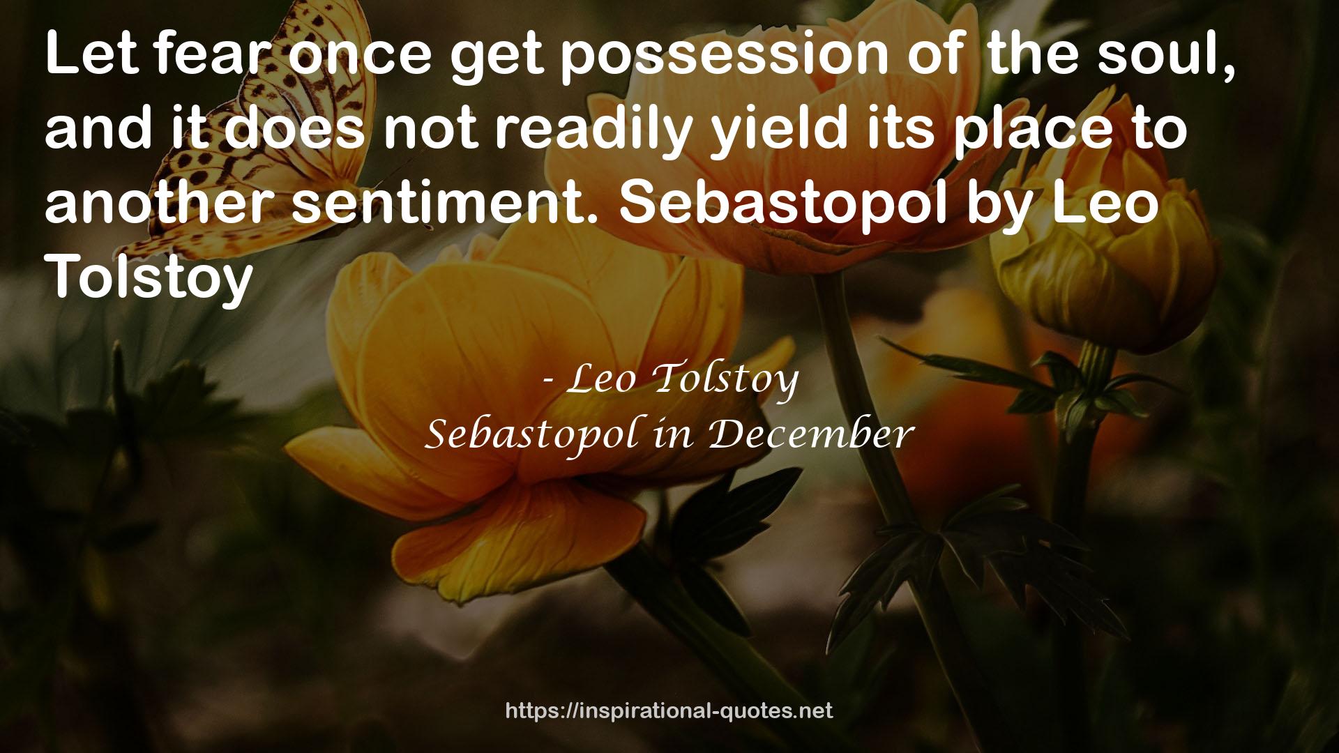 Sebastopol in December QUOTES