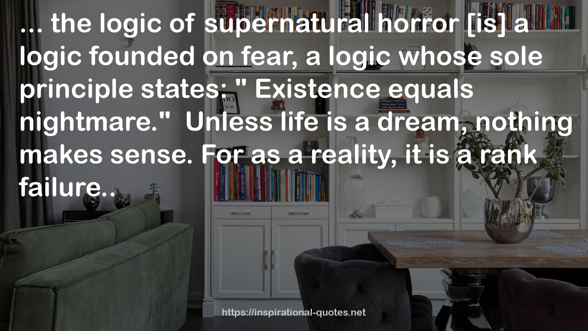 supernatural horror  QUOTES