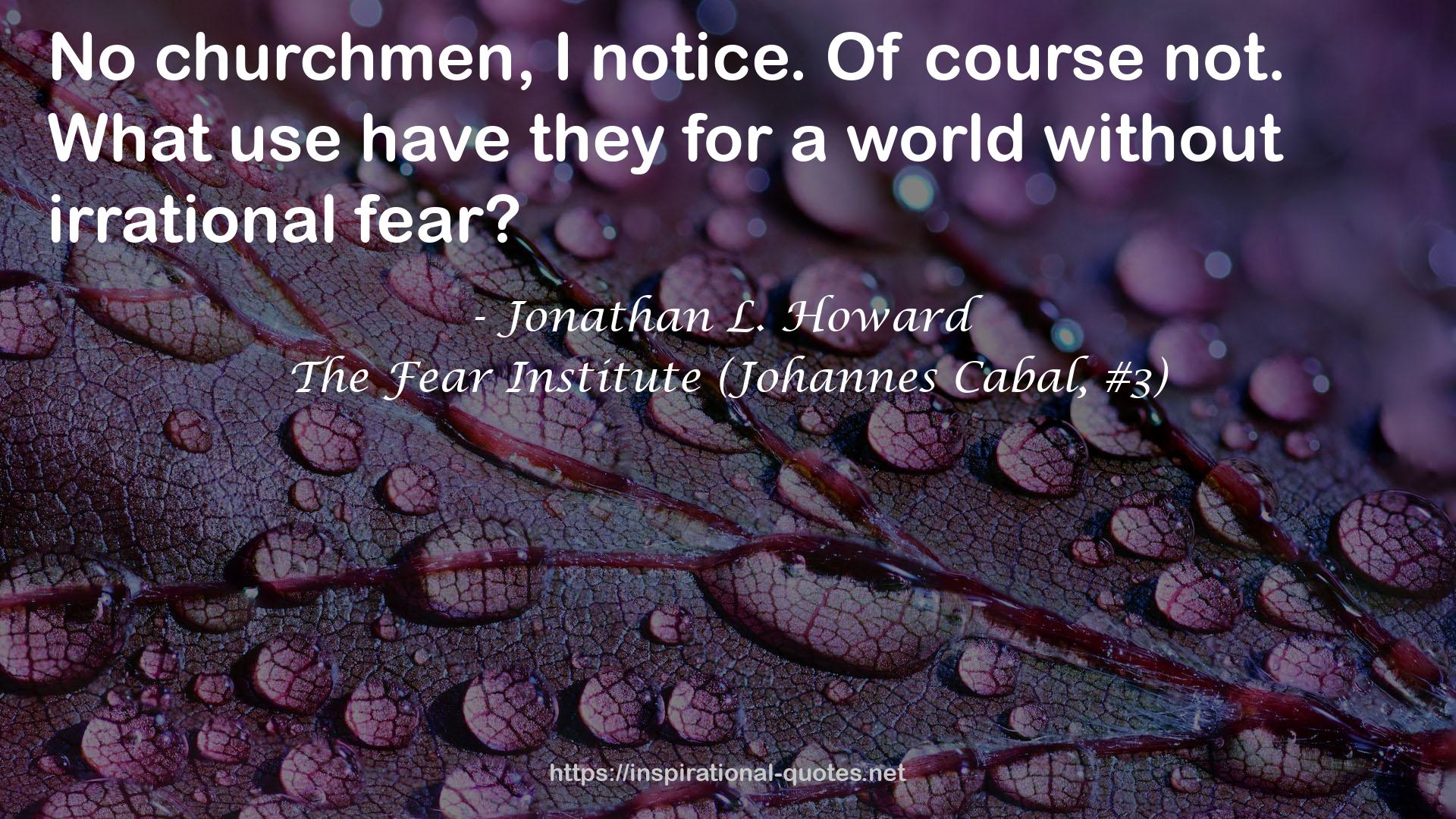 The Fear Institute (Johannes Cabal, #3) QUOTES