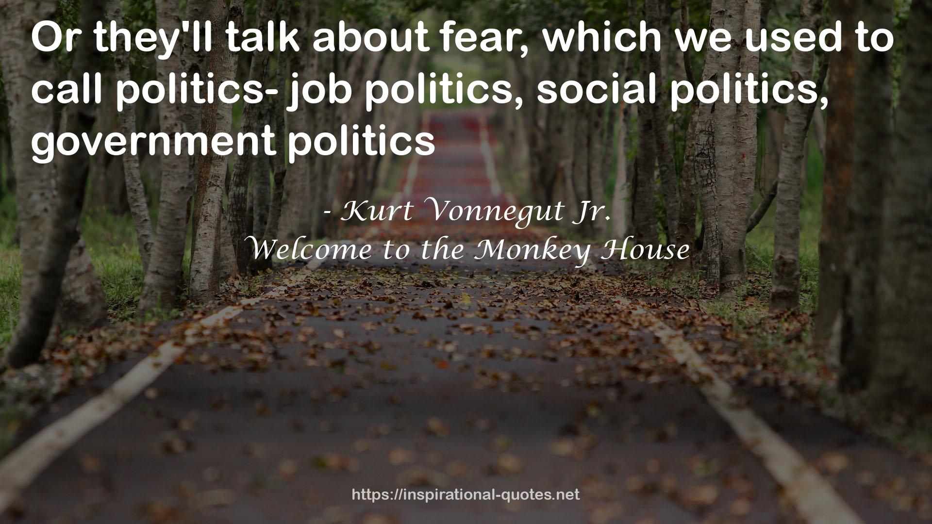 Welcome to the Monkey House QUOTES
