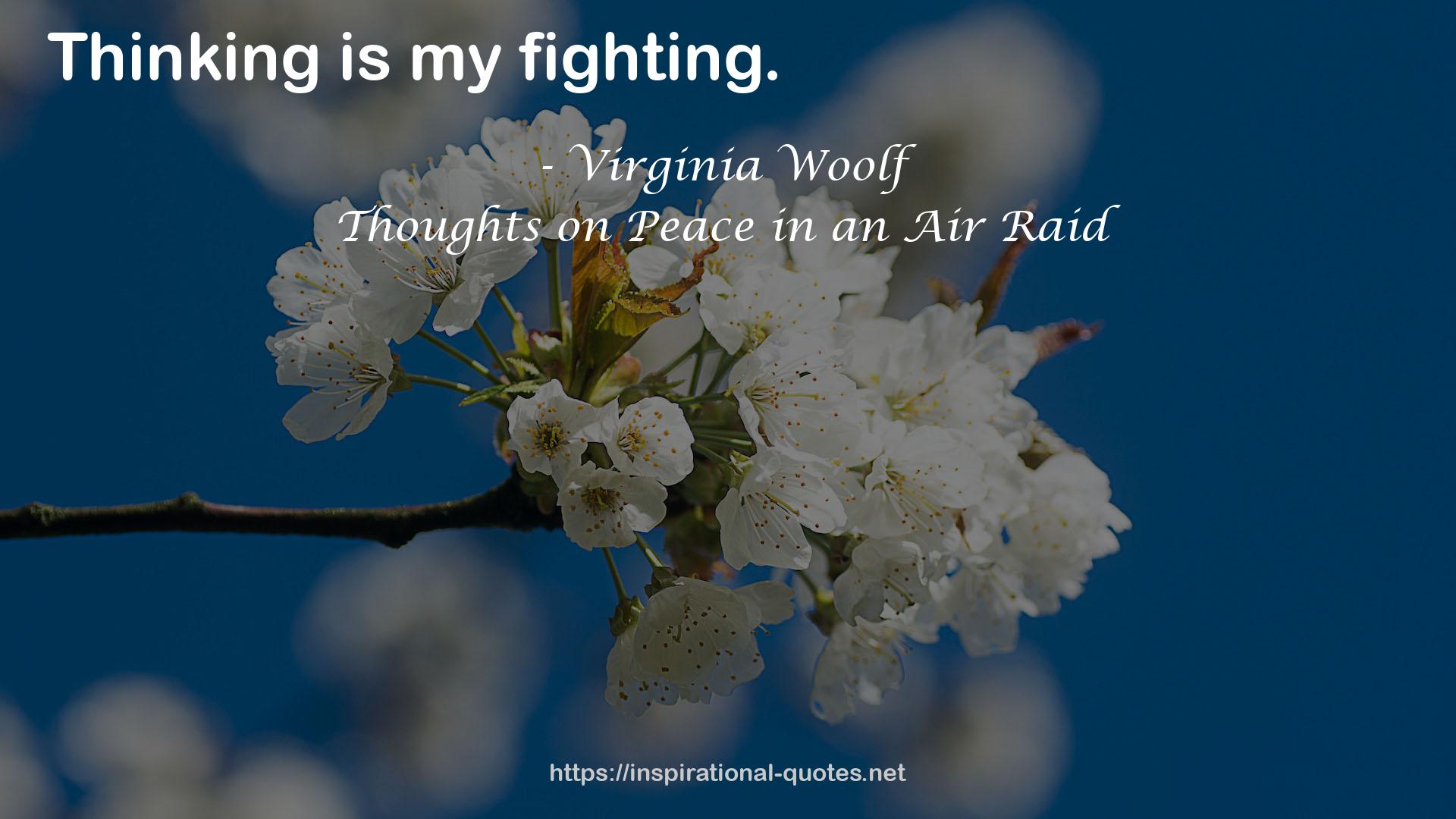 Thoughts on Peace in an Air Raid QUOTES