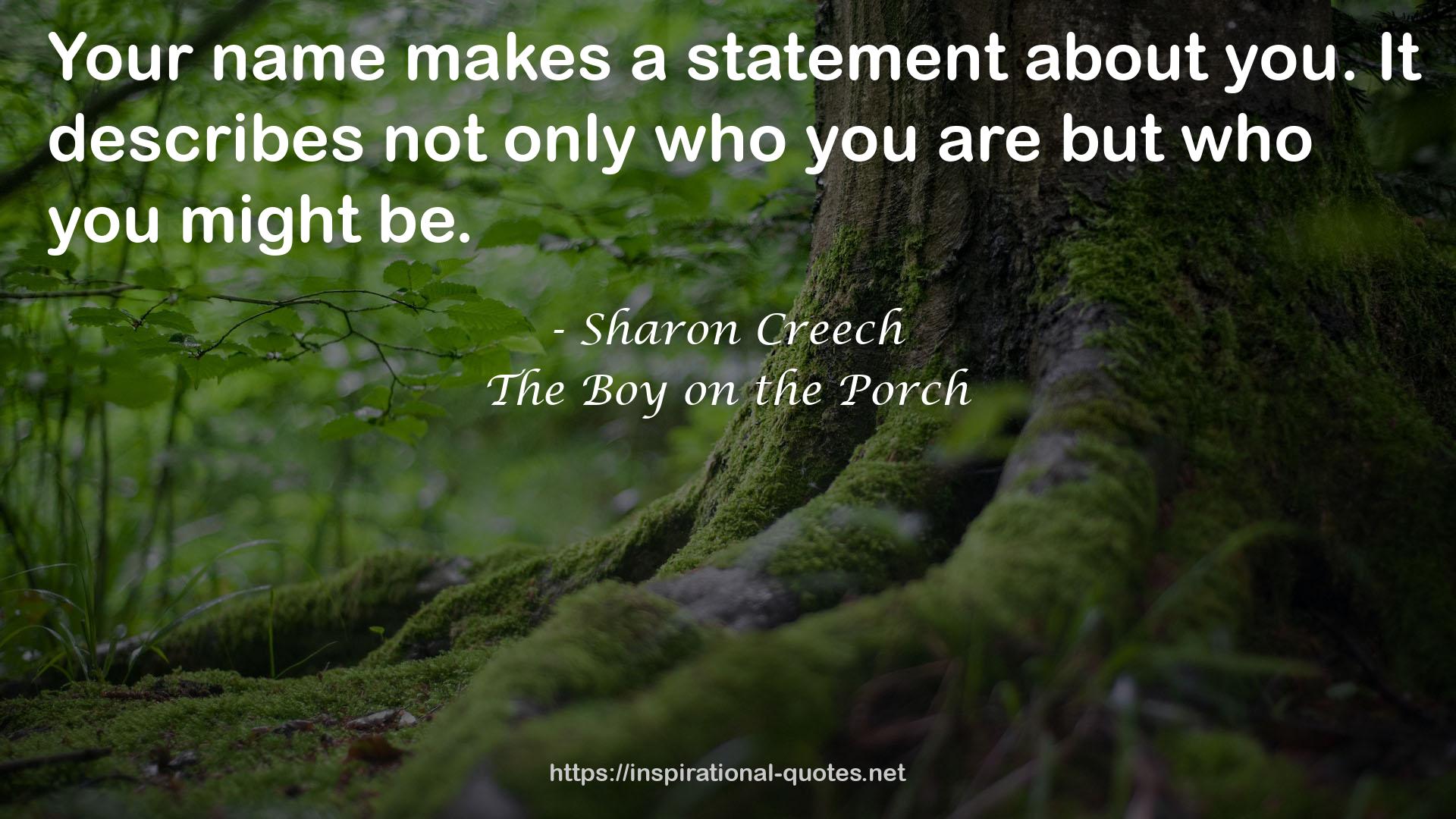 The Boy on the Porch QUOTES