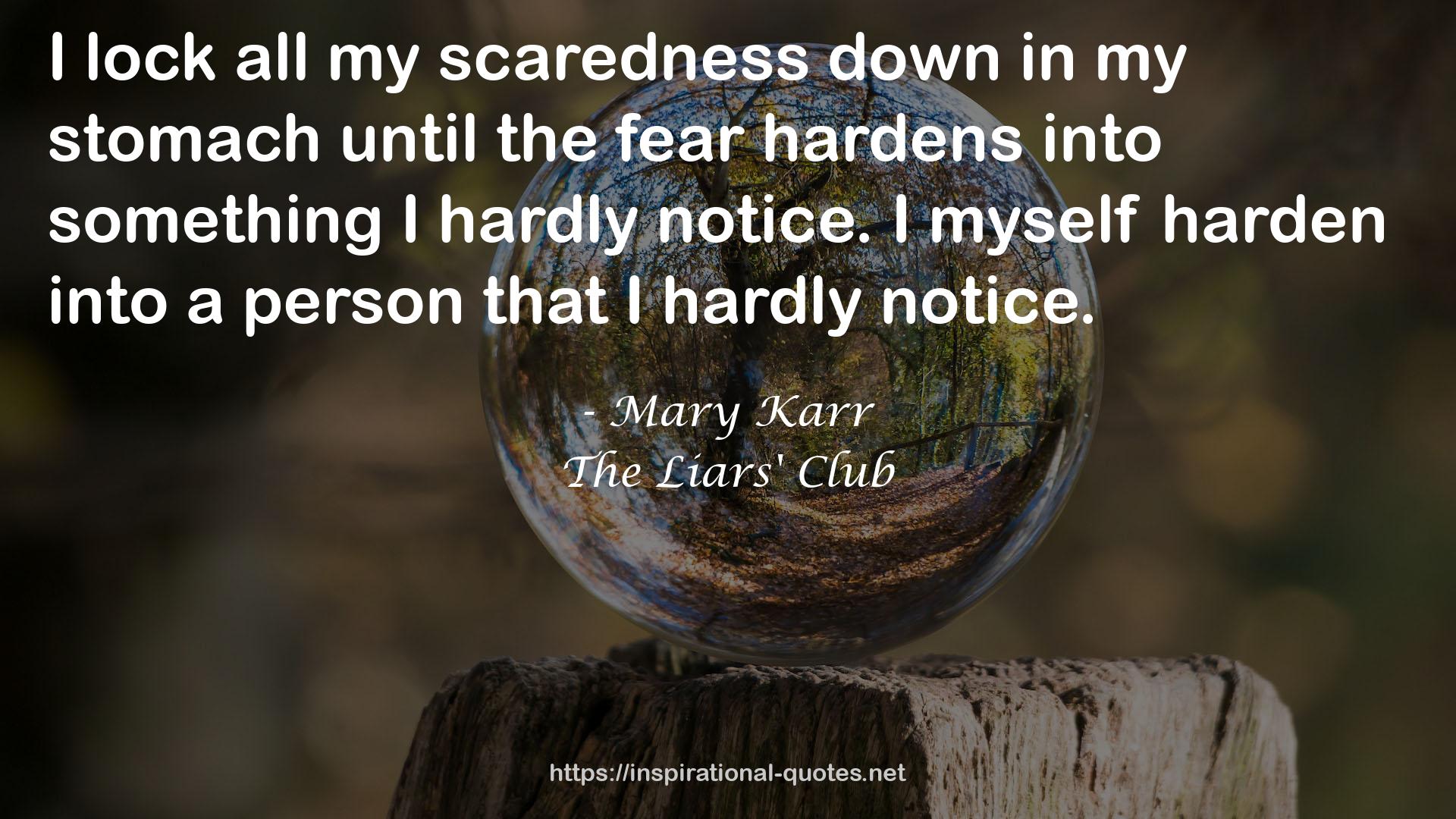 scaredness  QUOTES