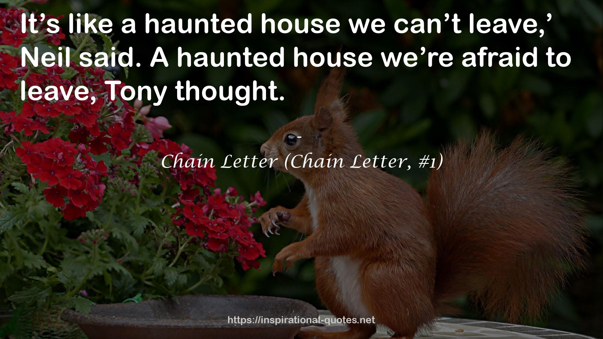 a haunted house  QUOTES